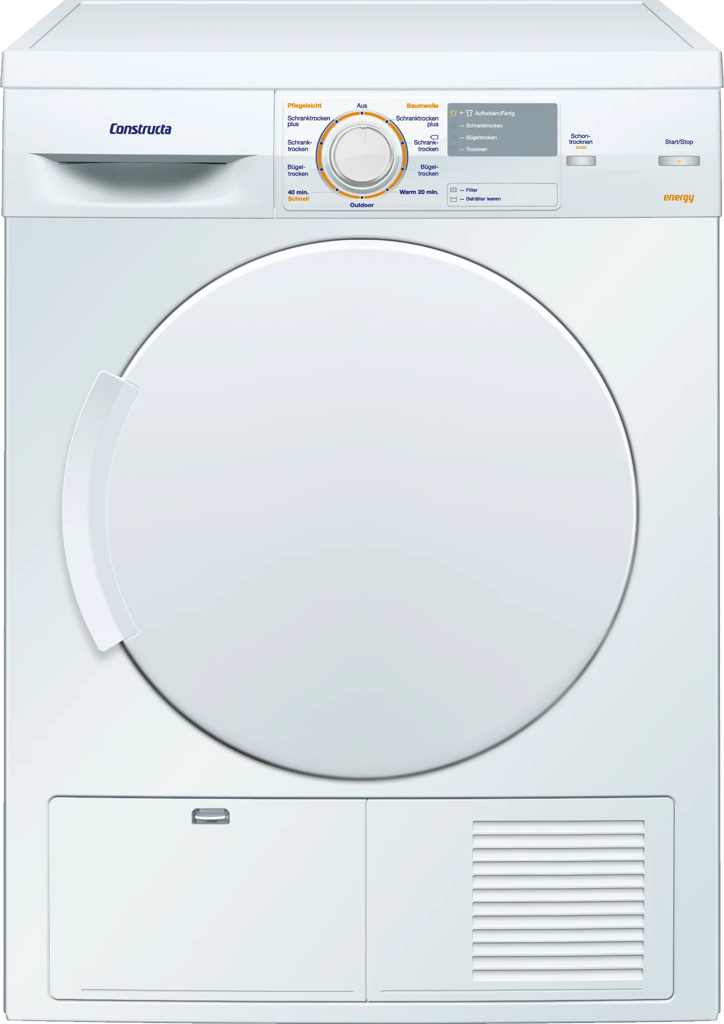 condenser tumble dryer 7 kg White