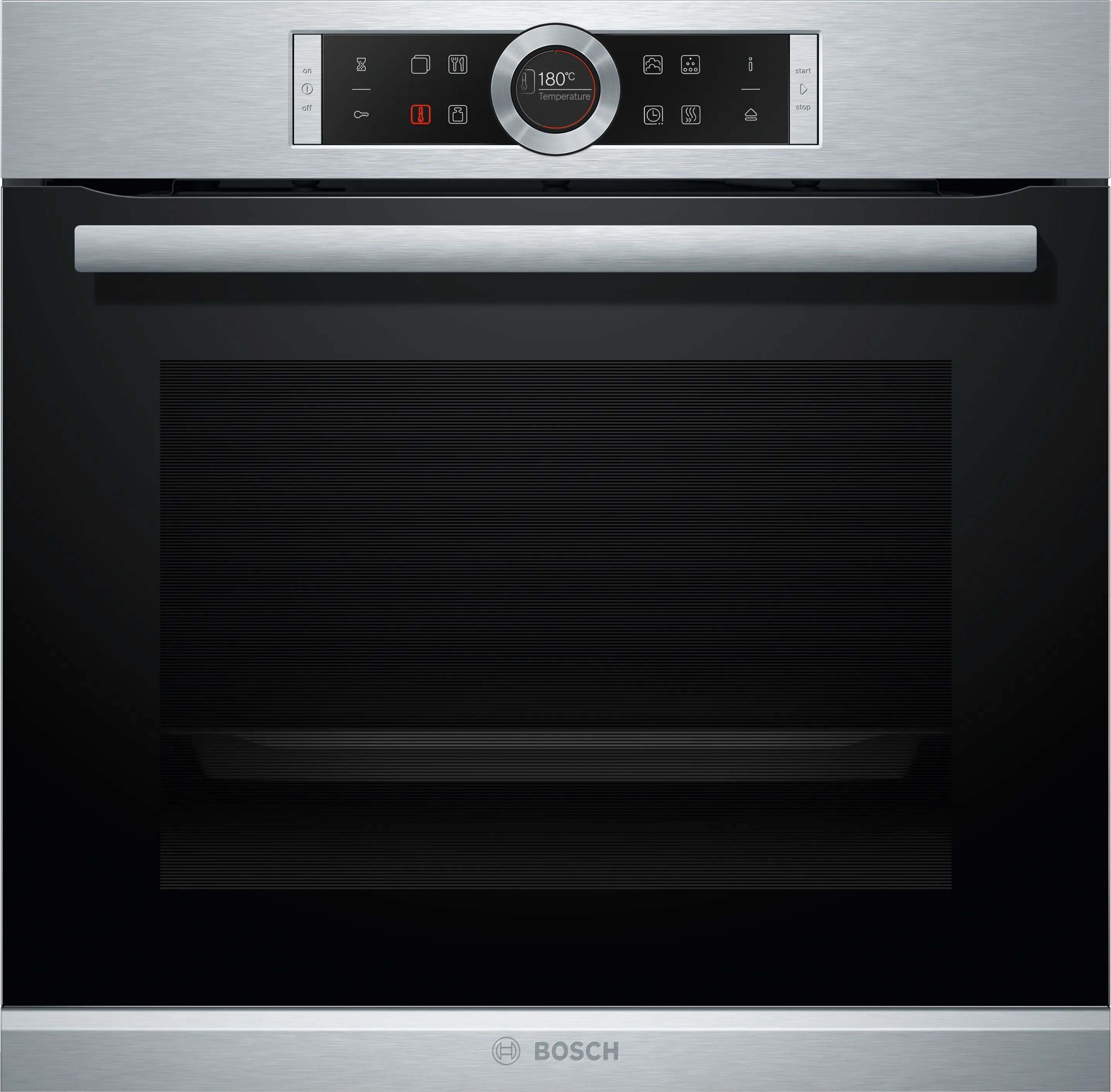 Series 8 Built-in oven with added steam function 60 x 60 cm Stainless steel 