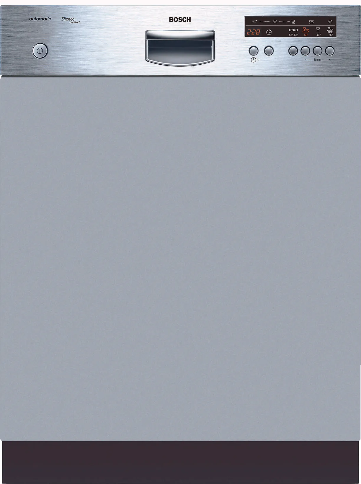  semi-integrated dishwasher 60 cm Brushed steel