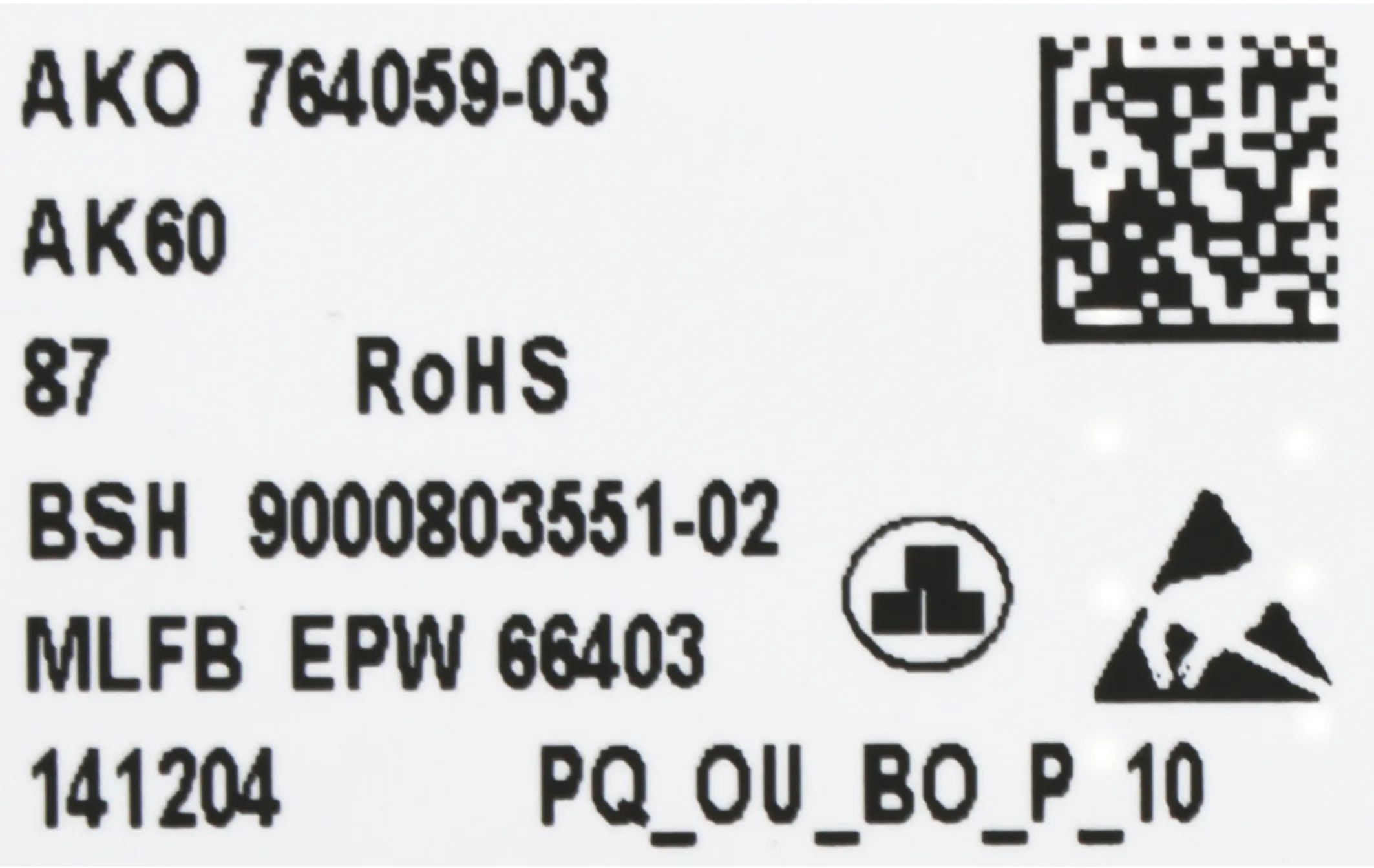 12004773 Operating module not programmed | BOSCH US