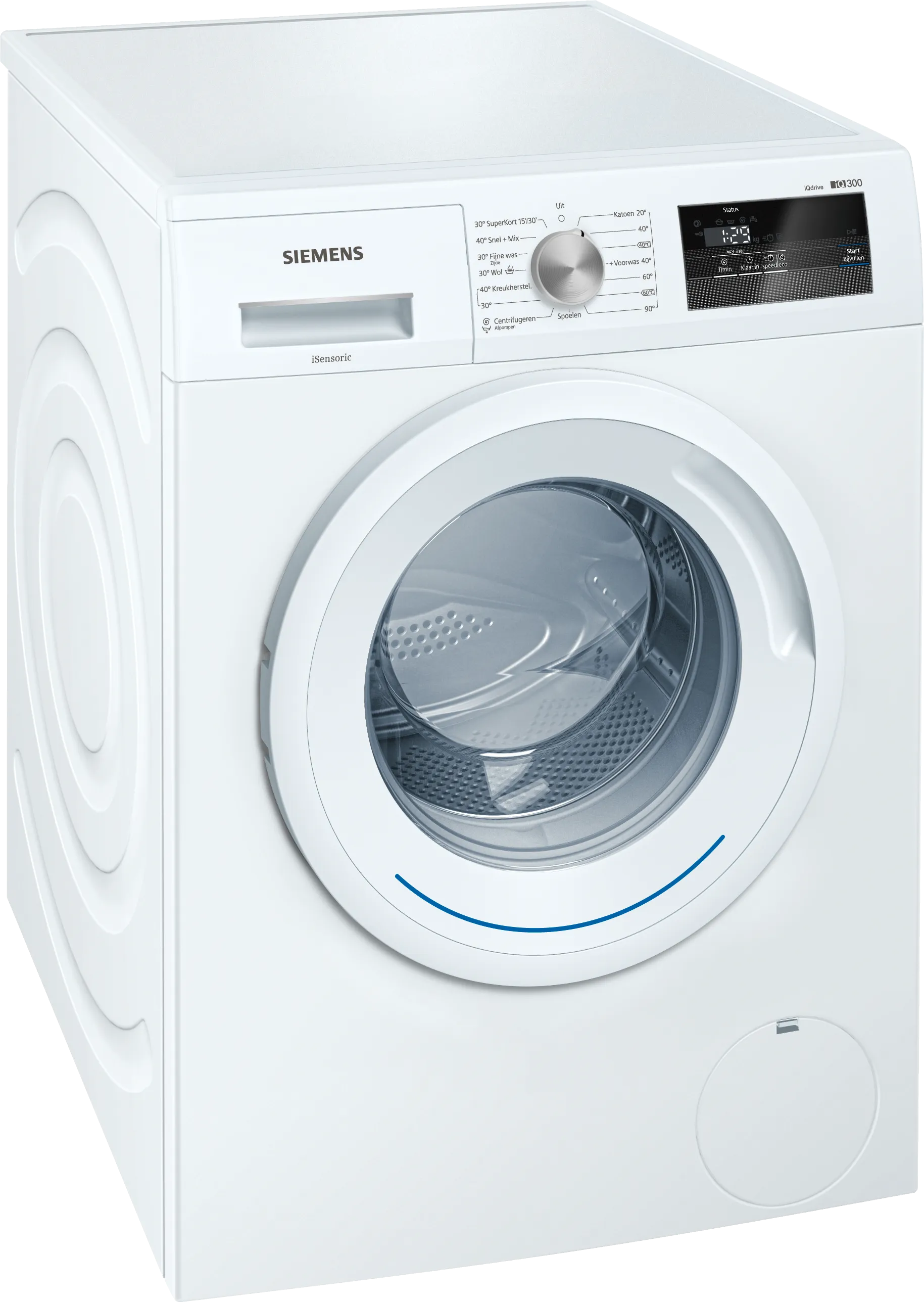 iQ300 washing machine, frontloader fullsize 7 kg 1400 rpm, White