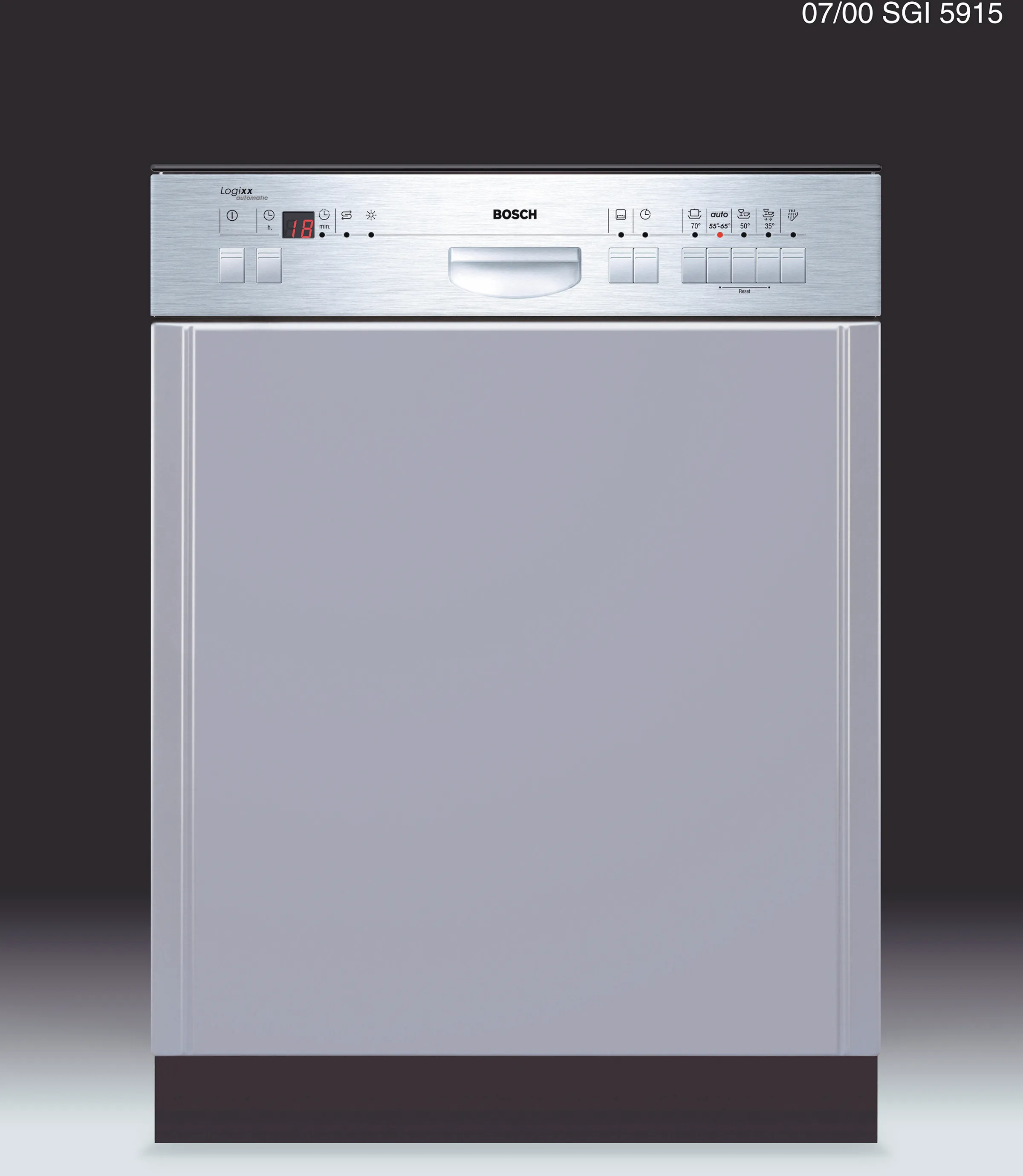  semi-integrated dishwasher 60 cm