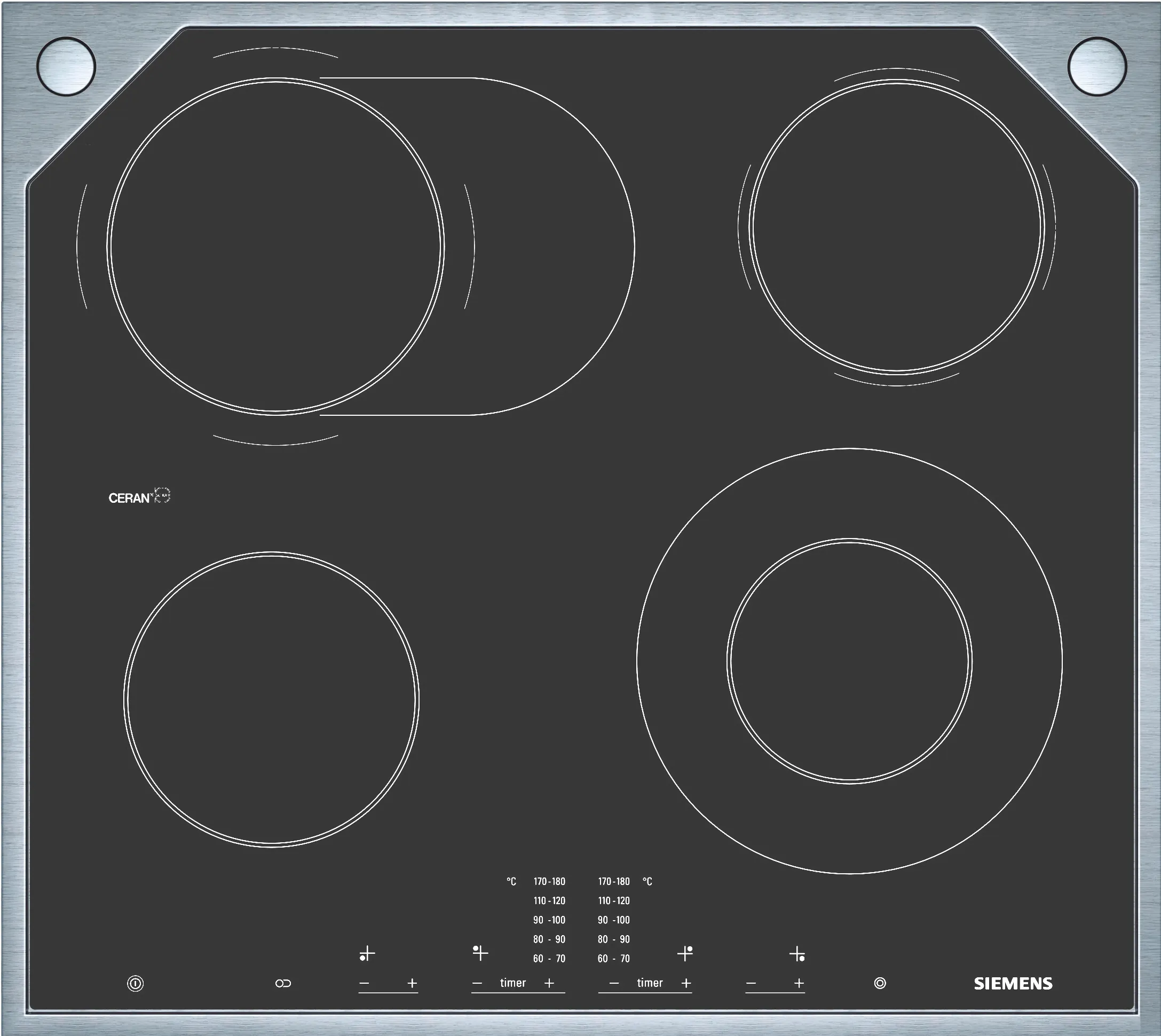 Electric hob 60 cm
