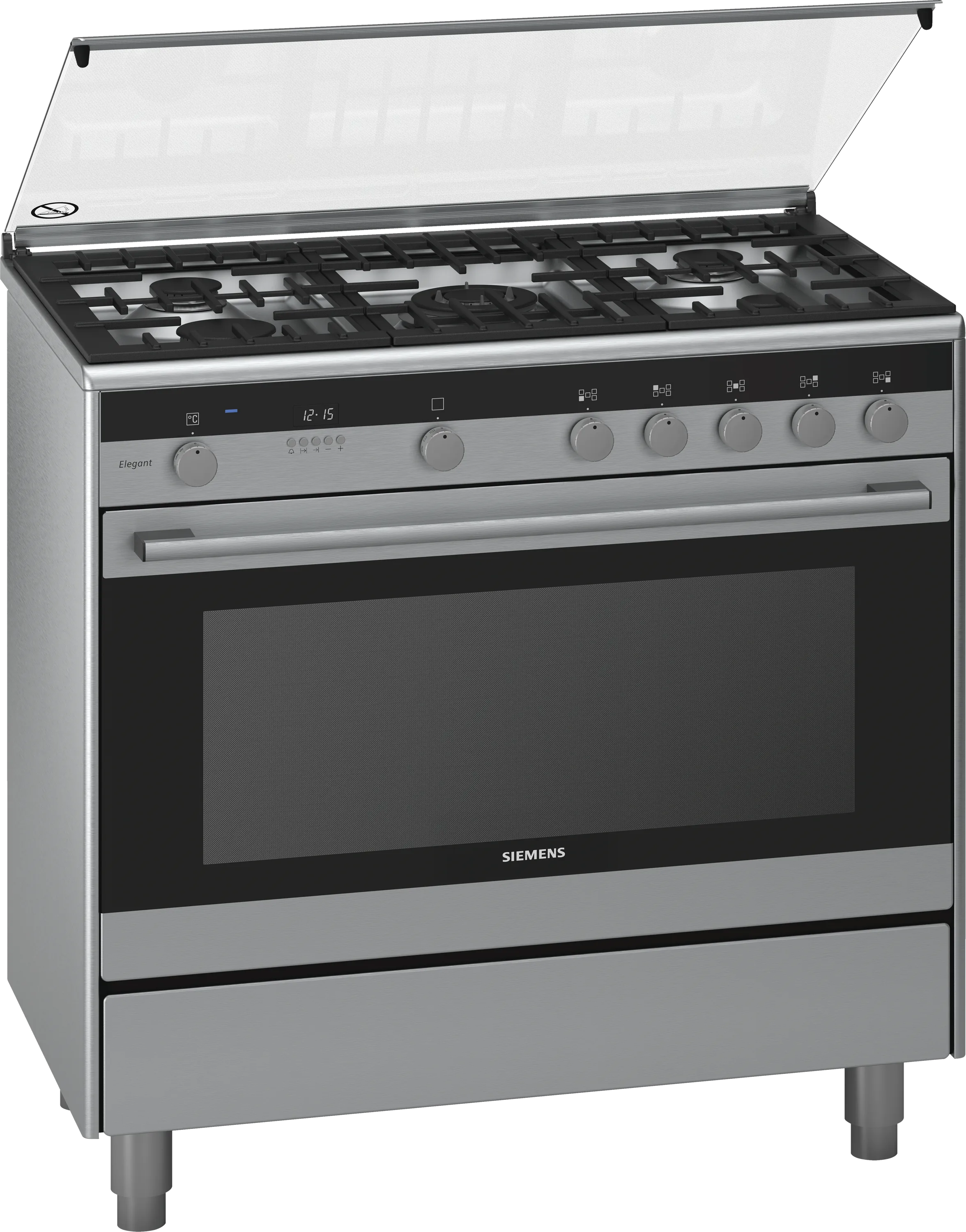 iQ700 Dual fuel range cooker Stainless steel 