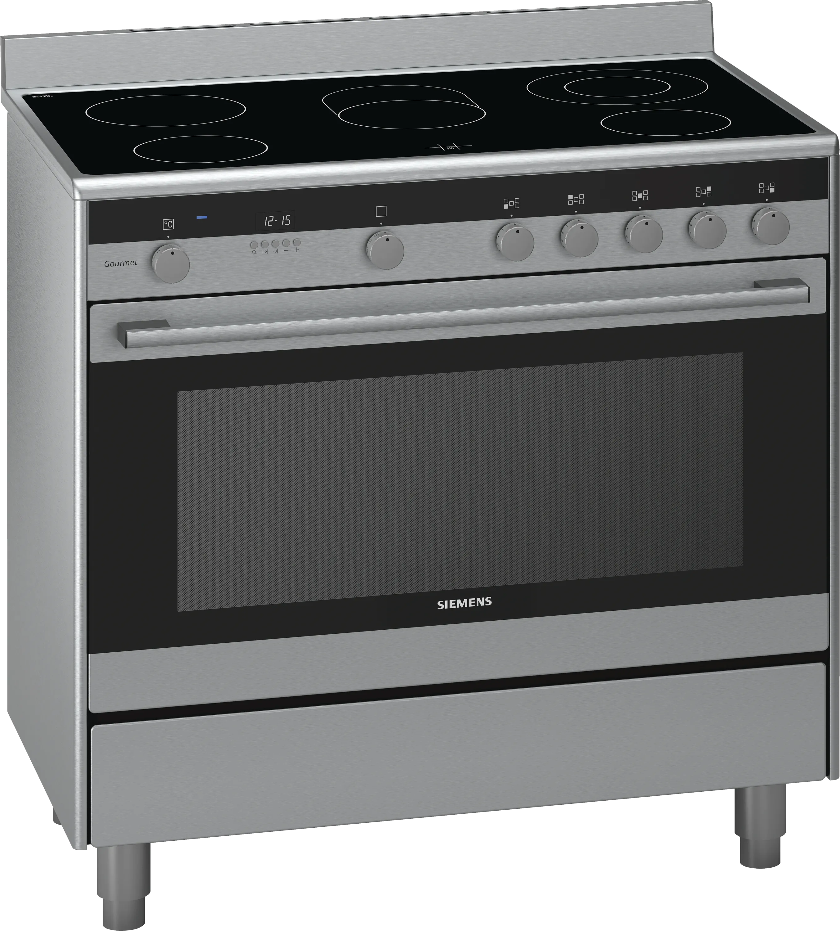 iQ700 Electric range cooker Stainless steel 