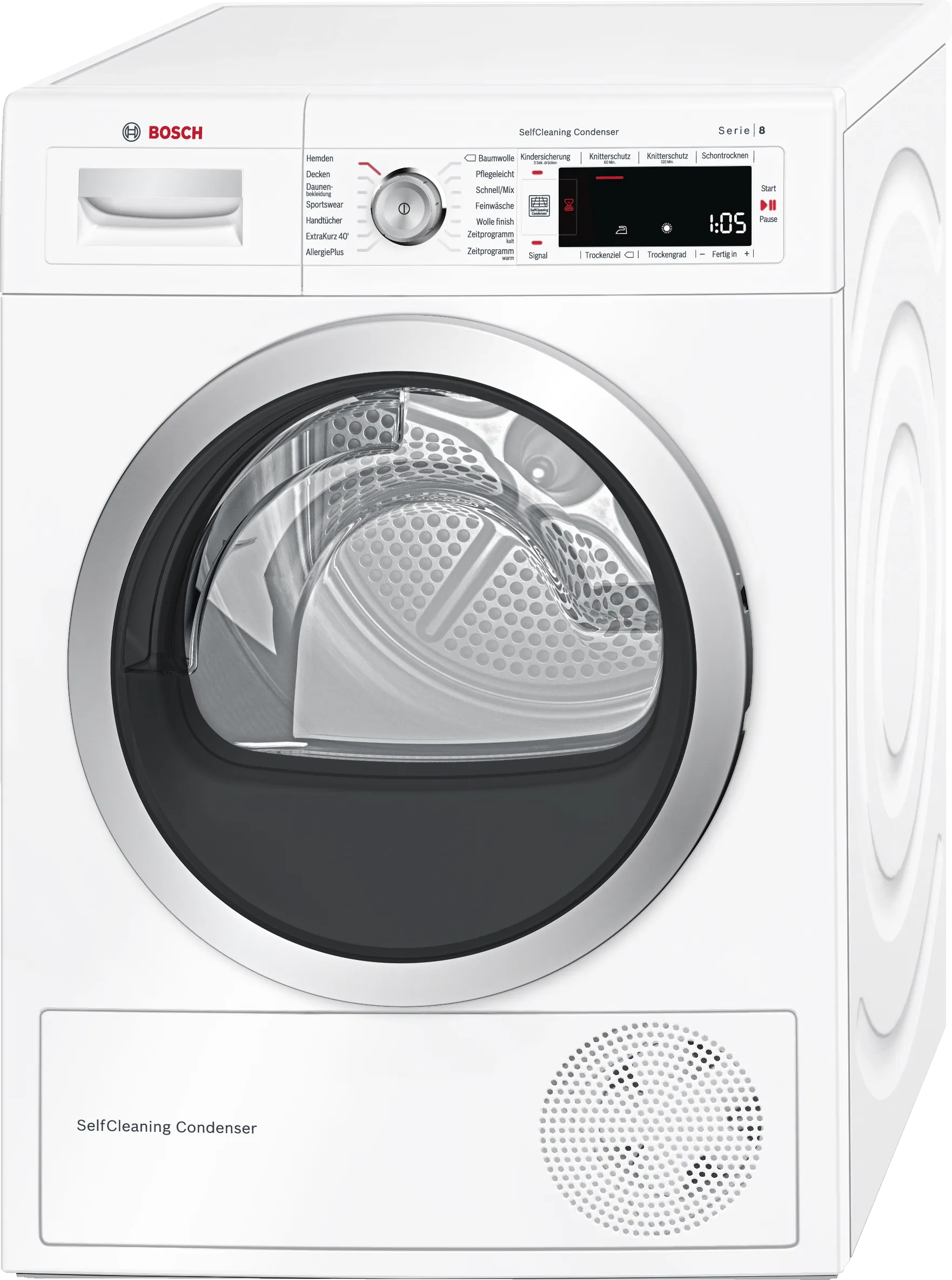 Series 8 heat pump dryer 8 kg White