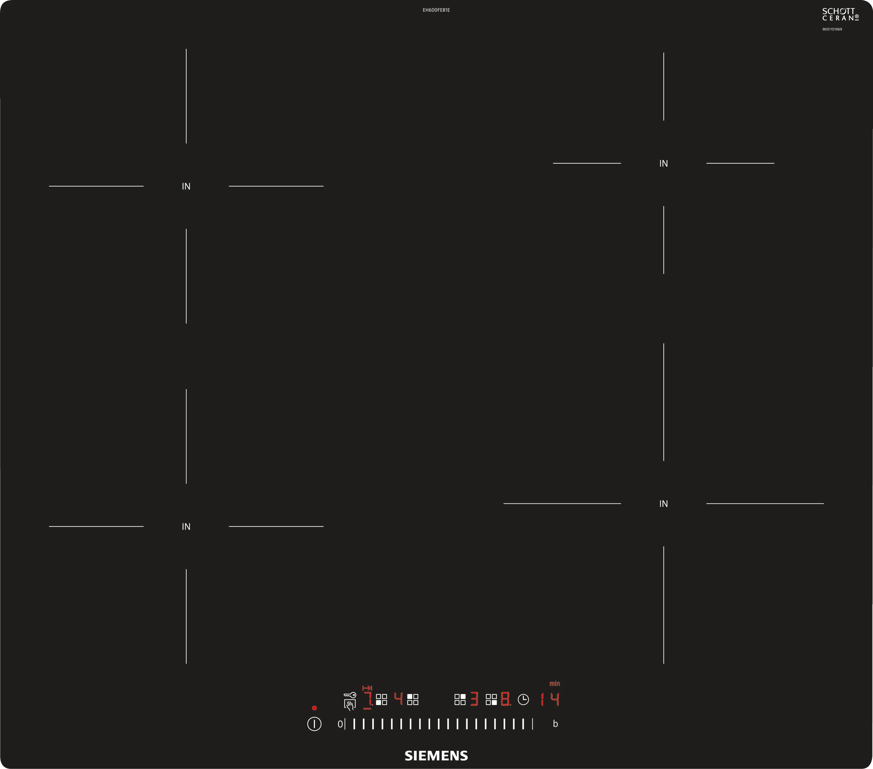iQ100 Induction hob 60 cm flush mount