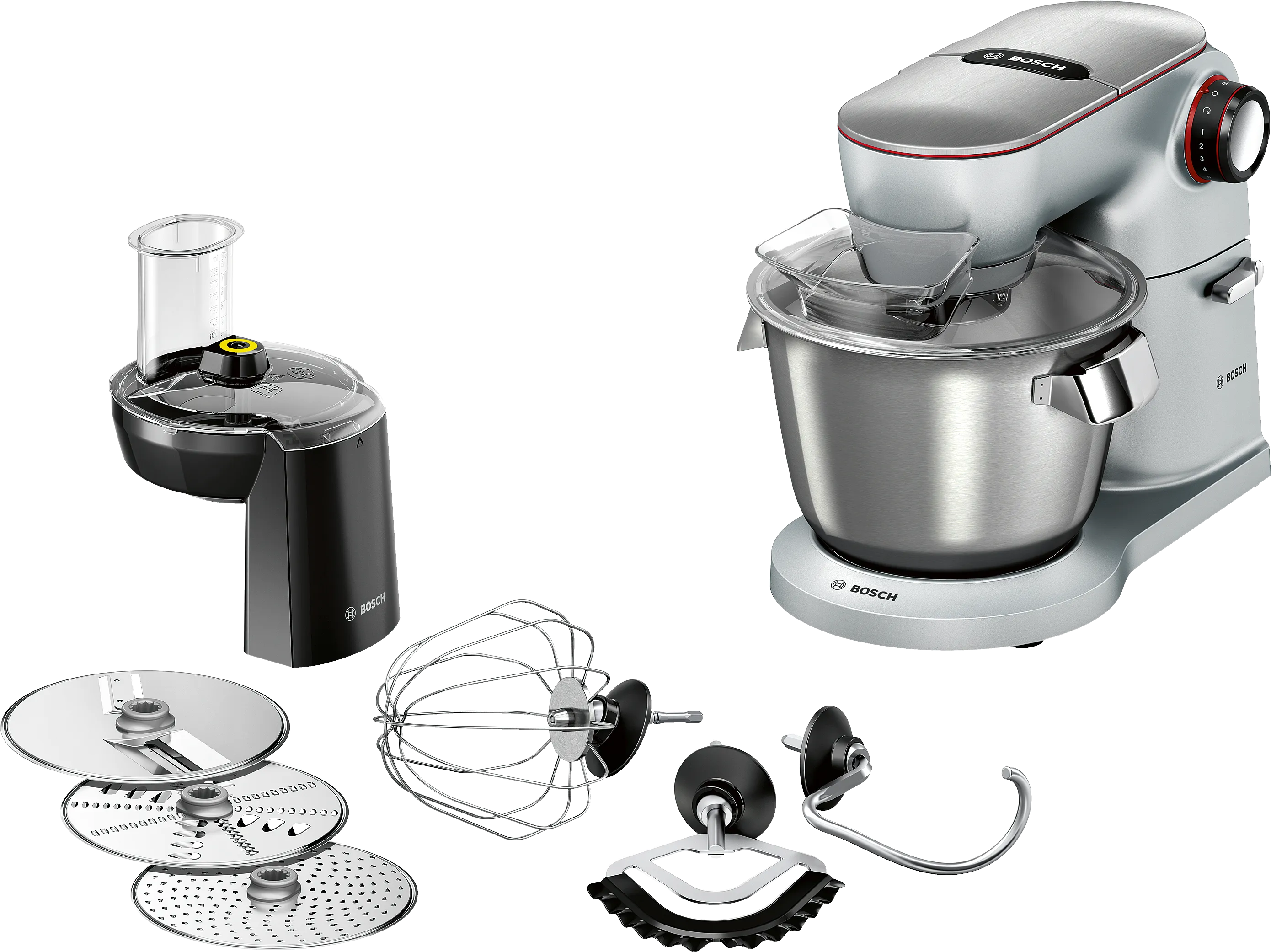 Küchenmaschine OptiMUM 1400 W Silber, Schwarz