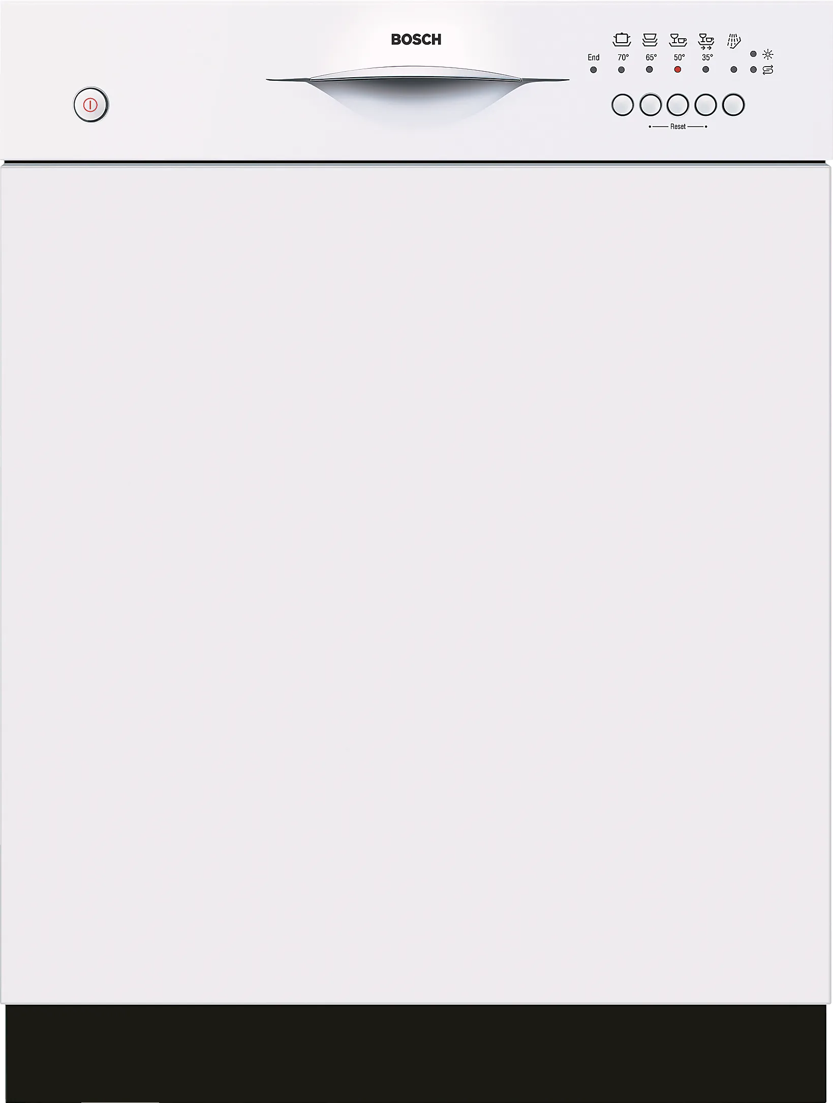  semi-integrated dishwasher 60 cm White
