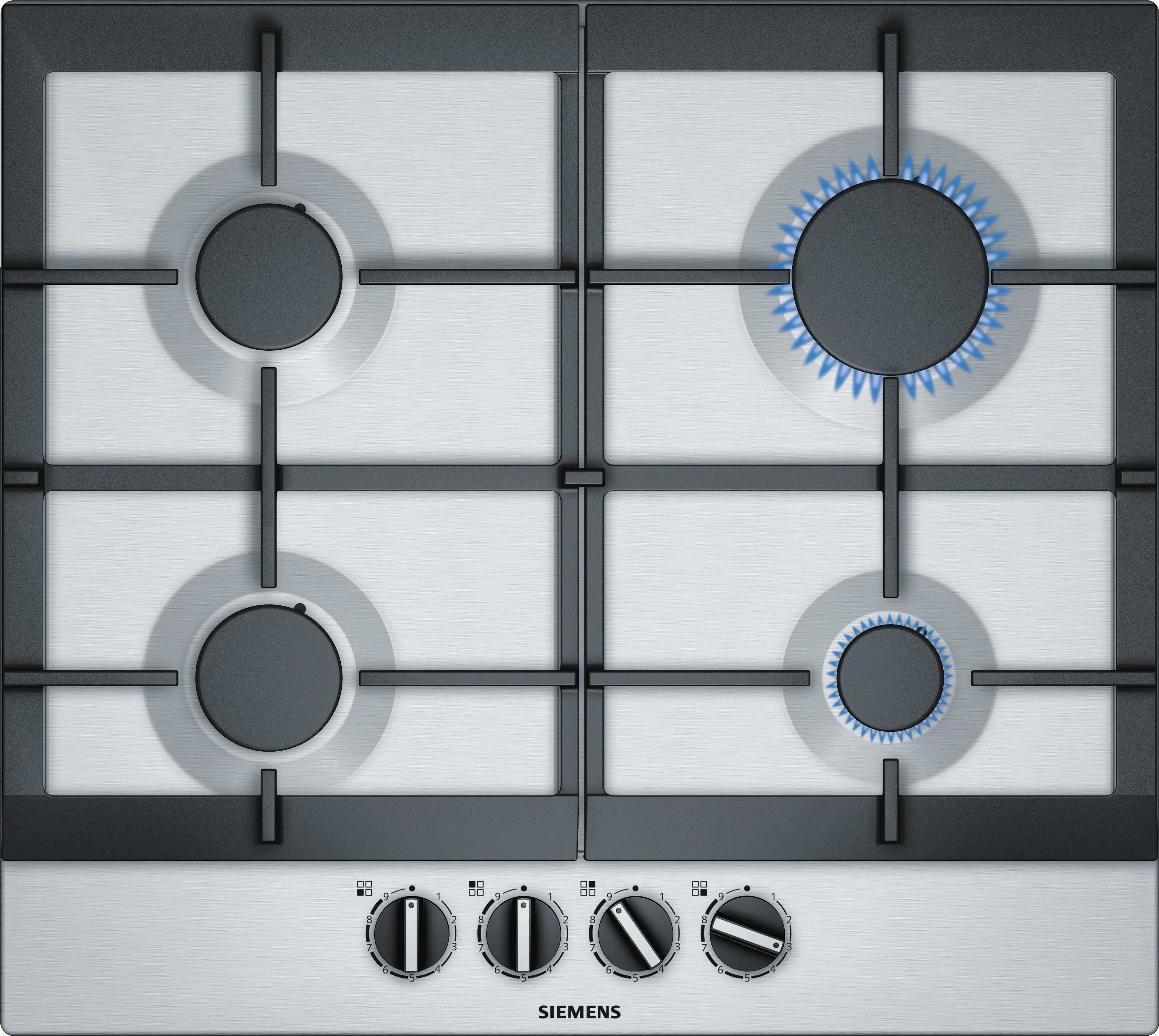 iQ500 gas hob 60 cm Stainless steel 