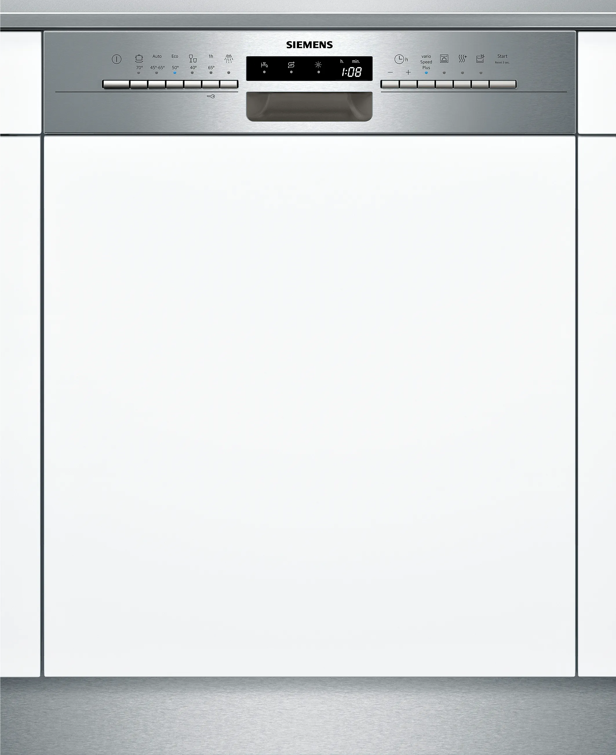iQ300 semi-integrated dishwasher 60 cm Stainless steel 