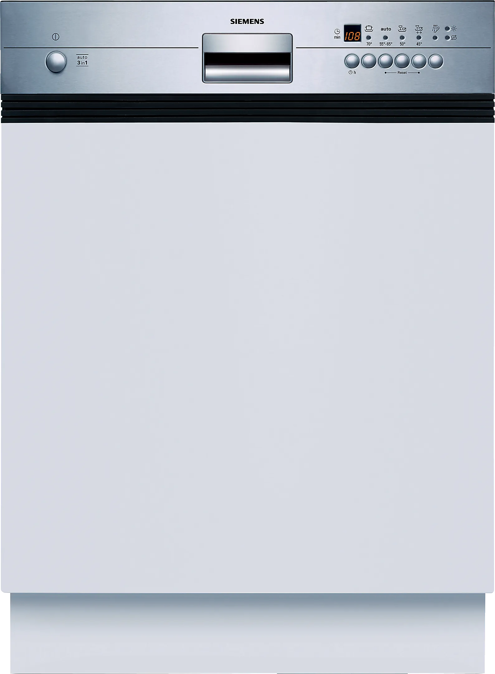  semi-integrated dishwasher 60 cm Brushed steel