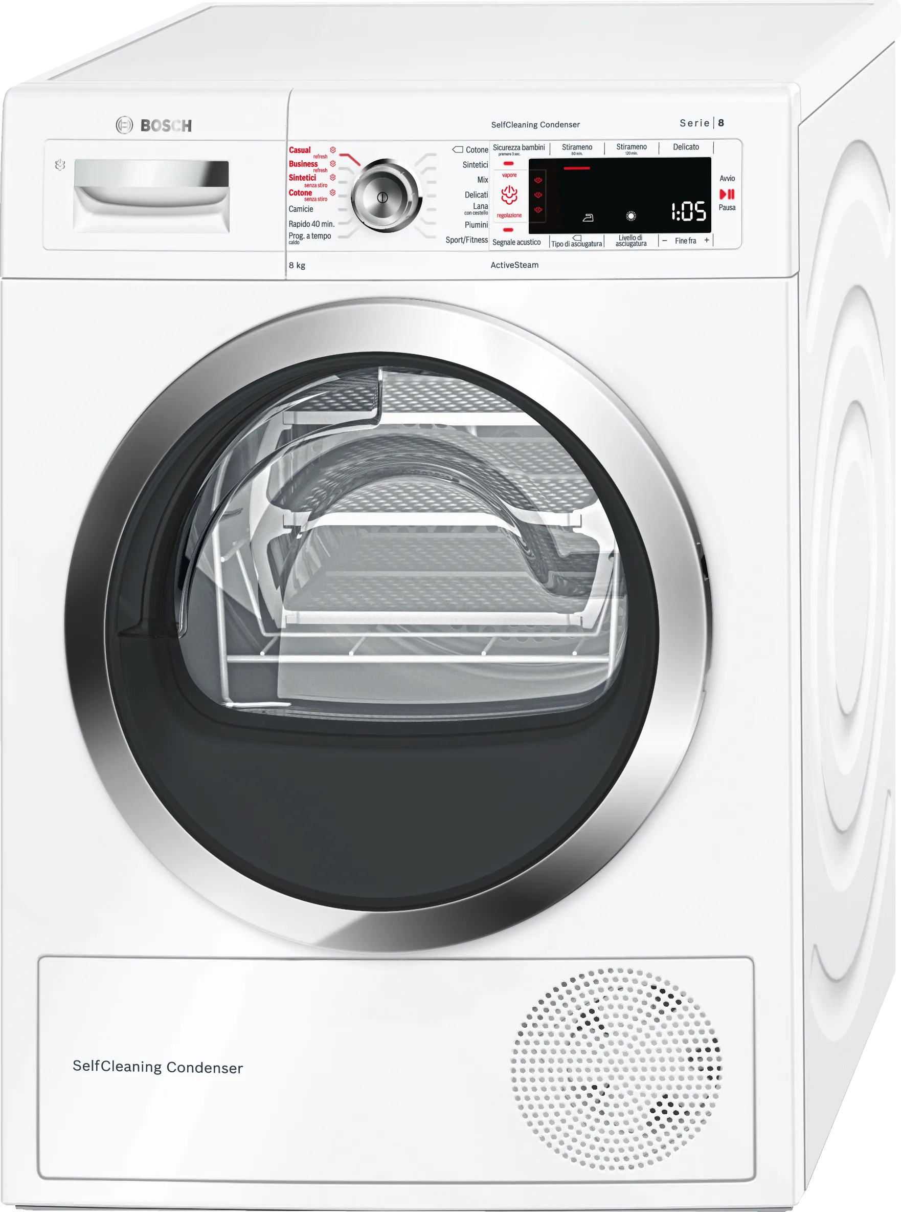 Series 8 heat pump dryer 8 kg