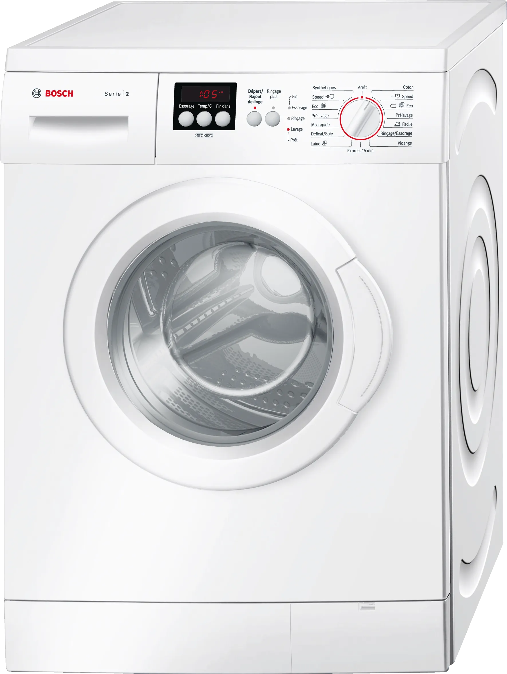 Series 2 washing machine, frontloader fullsize 7 kg 1400 rpm, White