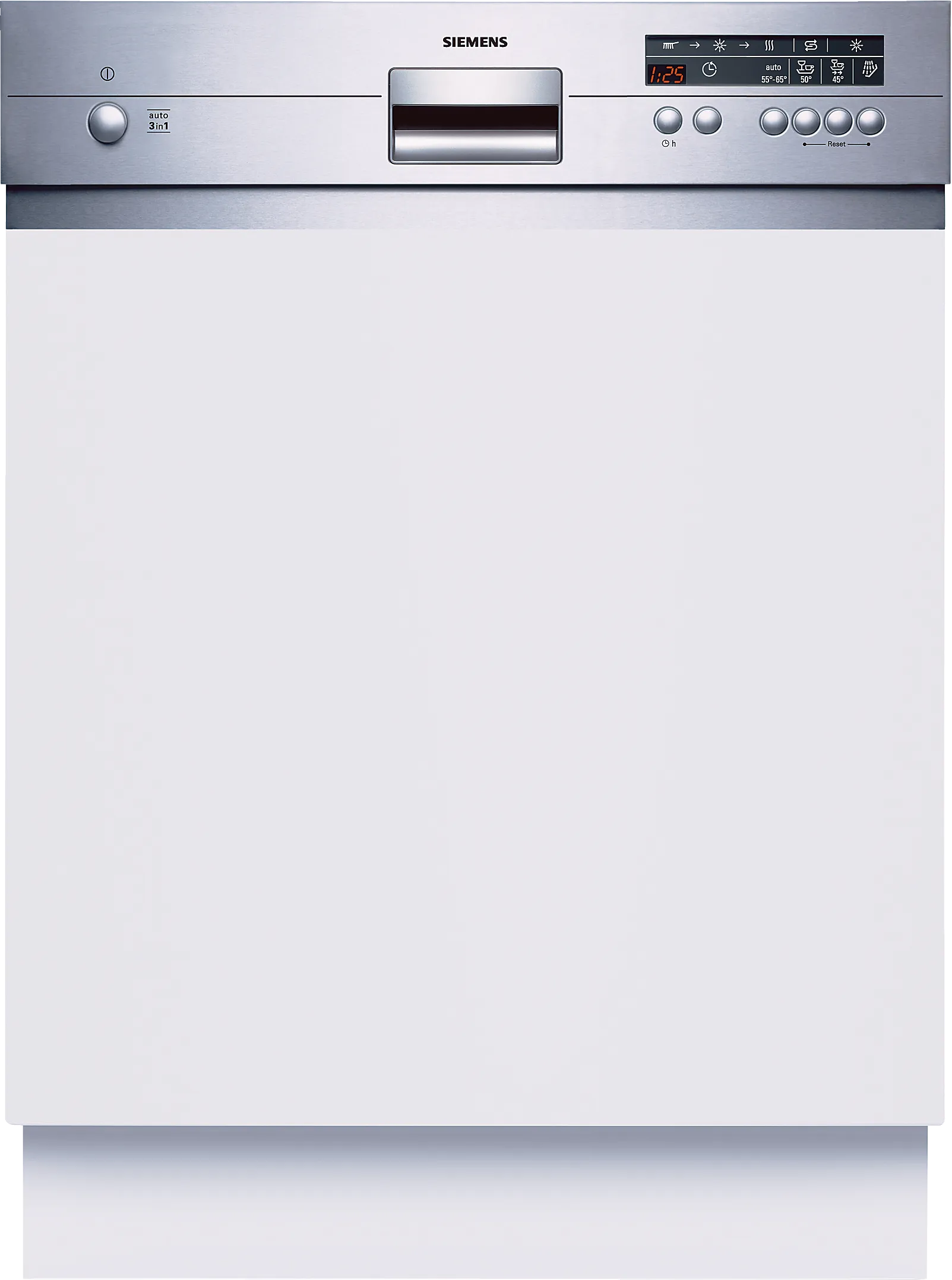  semi-integrated dishwasher 60 cm Brushed steel