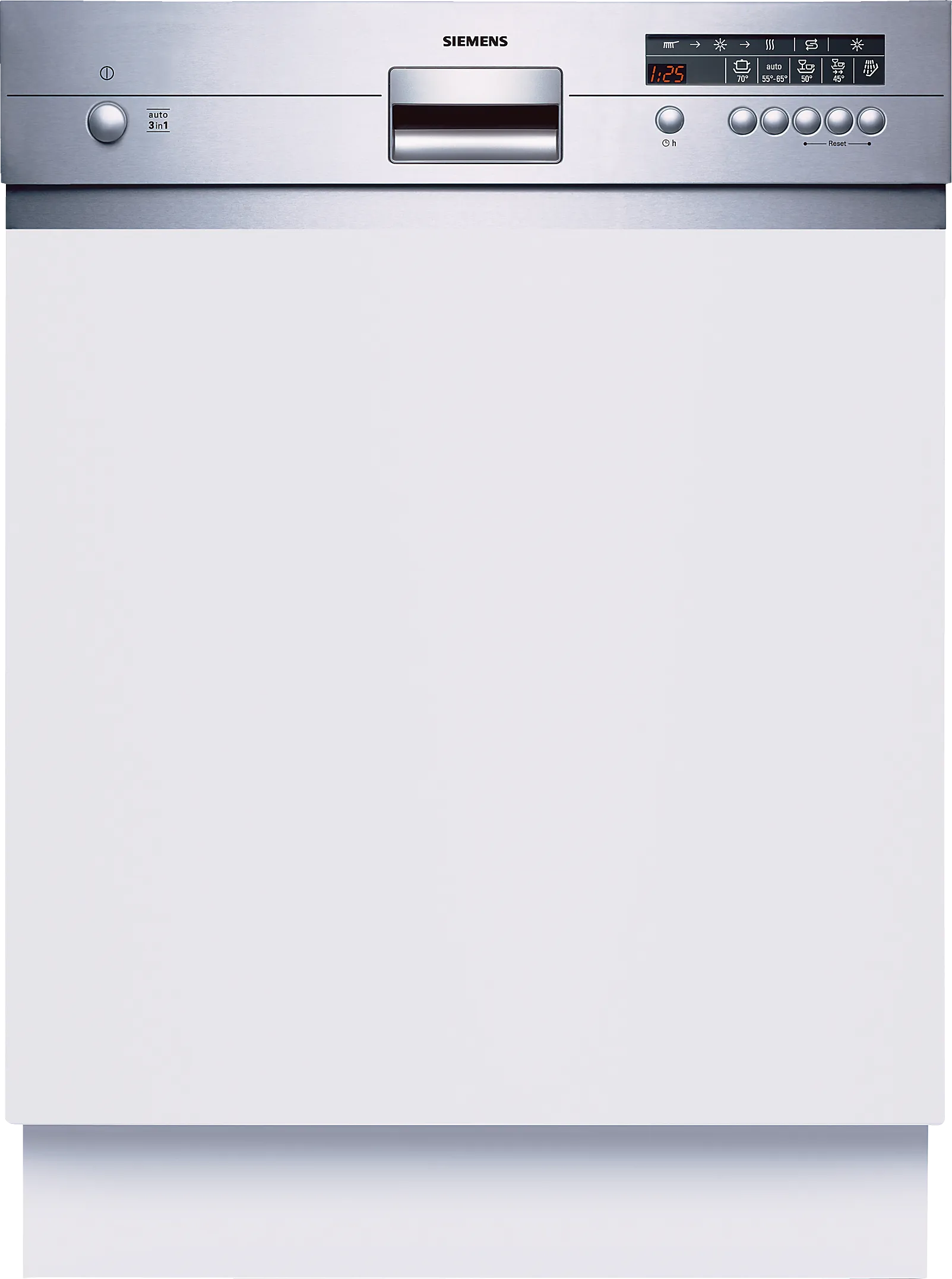  semi-integrated dishwasher 60 cm Brushed steel