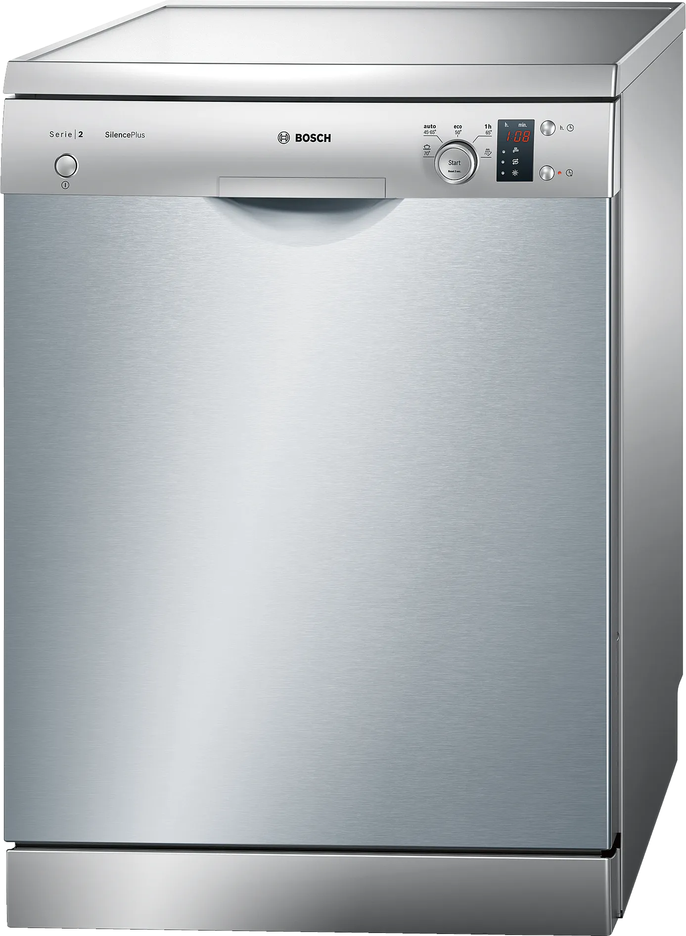 Series 2 free-standing dishwasher 60 cm silver inox 