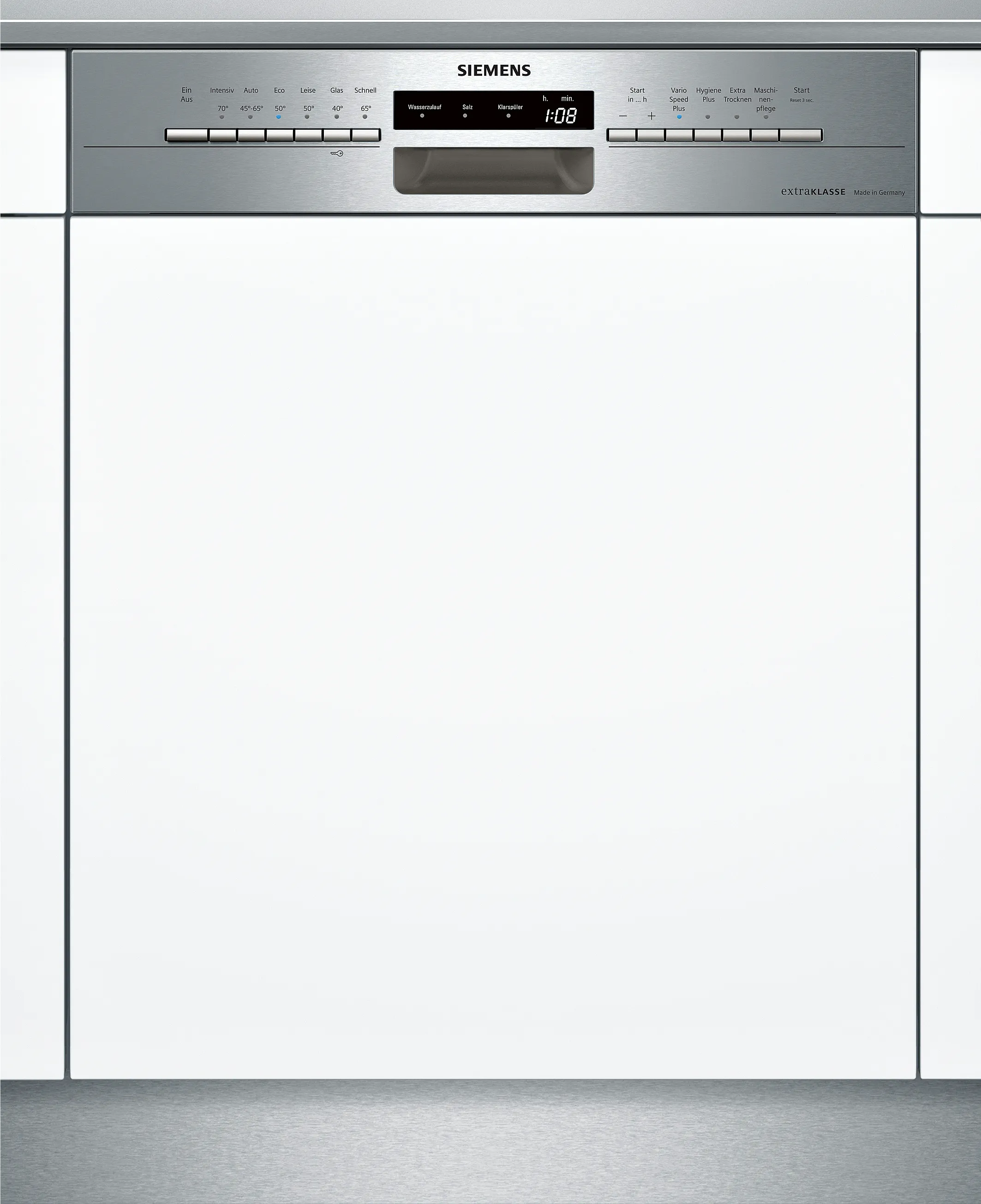 iQ300 semi-integrated dishwasher 60 cm Brushed steel