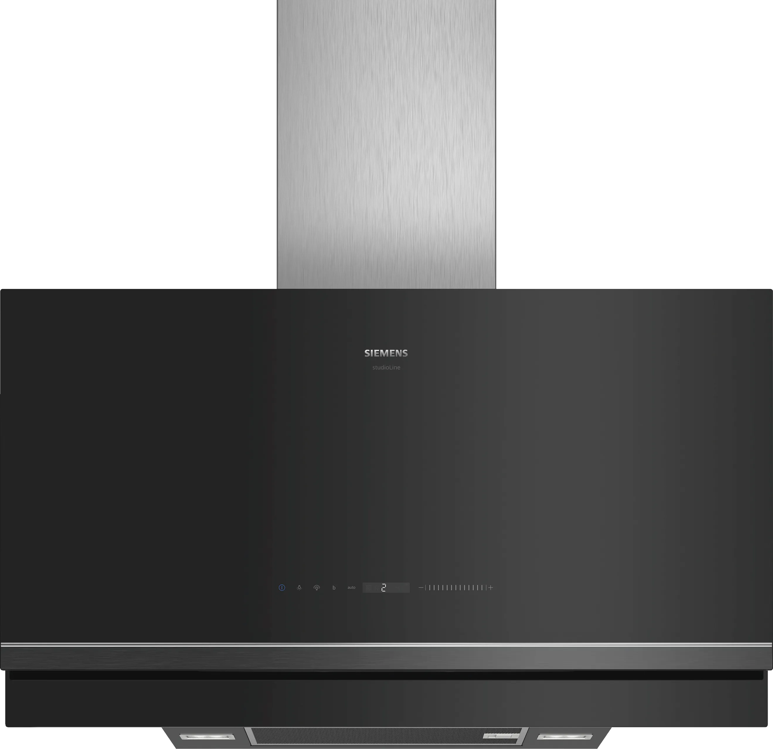 iQ700 wall-mounted cooker hood 90 cm clear glass black printed 