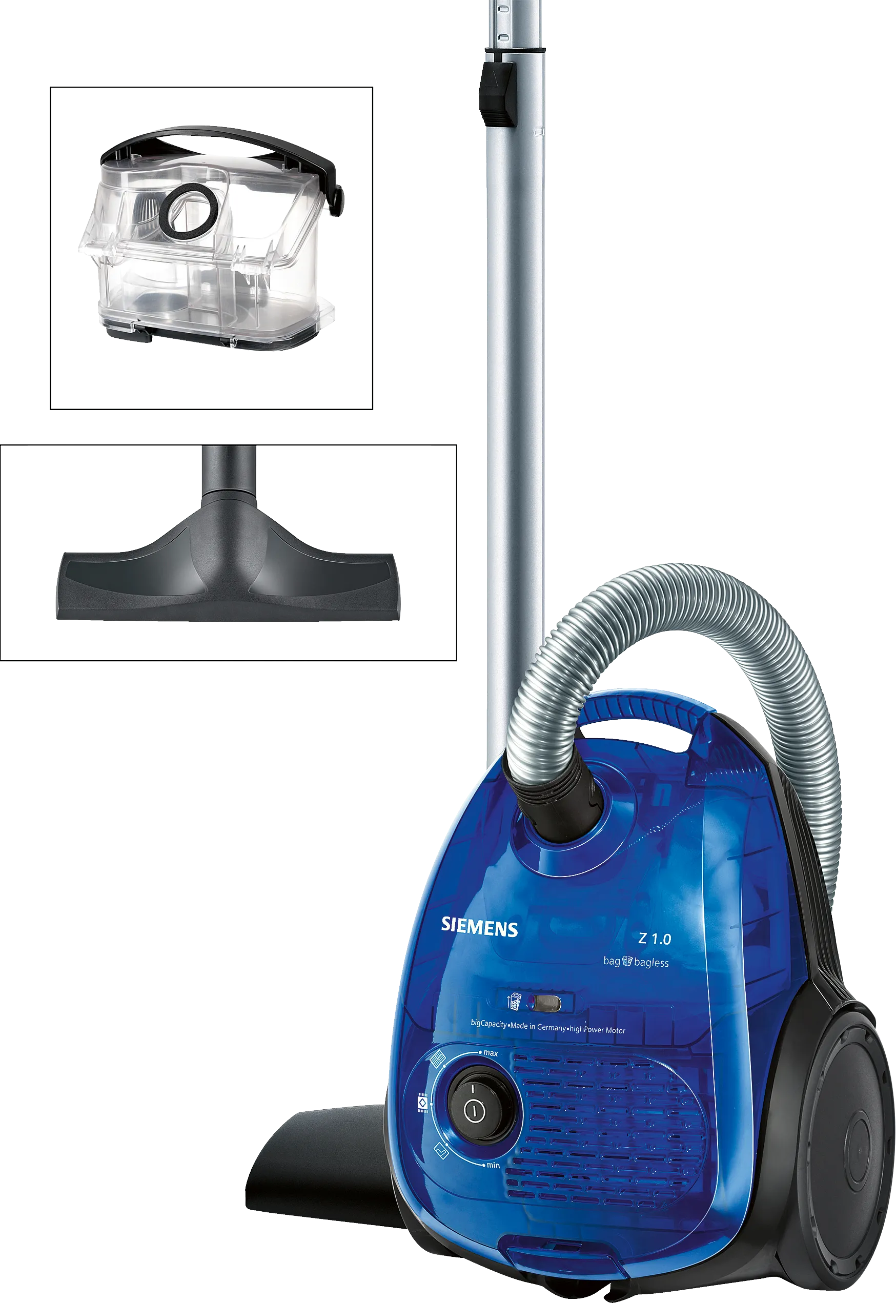  Bagged vacuum cleaner Z1.0 bag&bagless Blue
