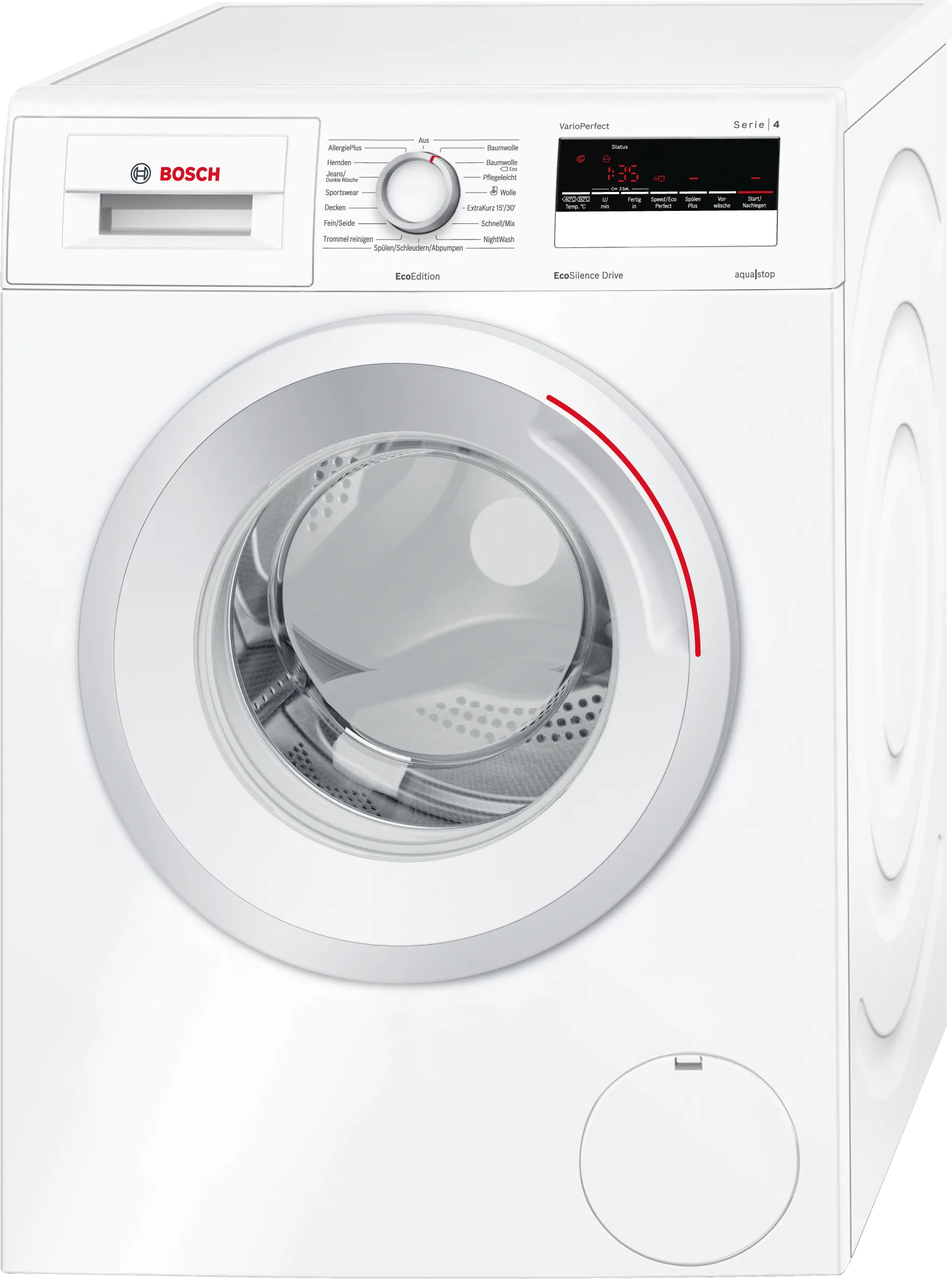 Series 4 washing machine, frontloader fullsize 7 kg 1400 rpm, White