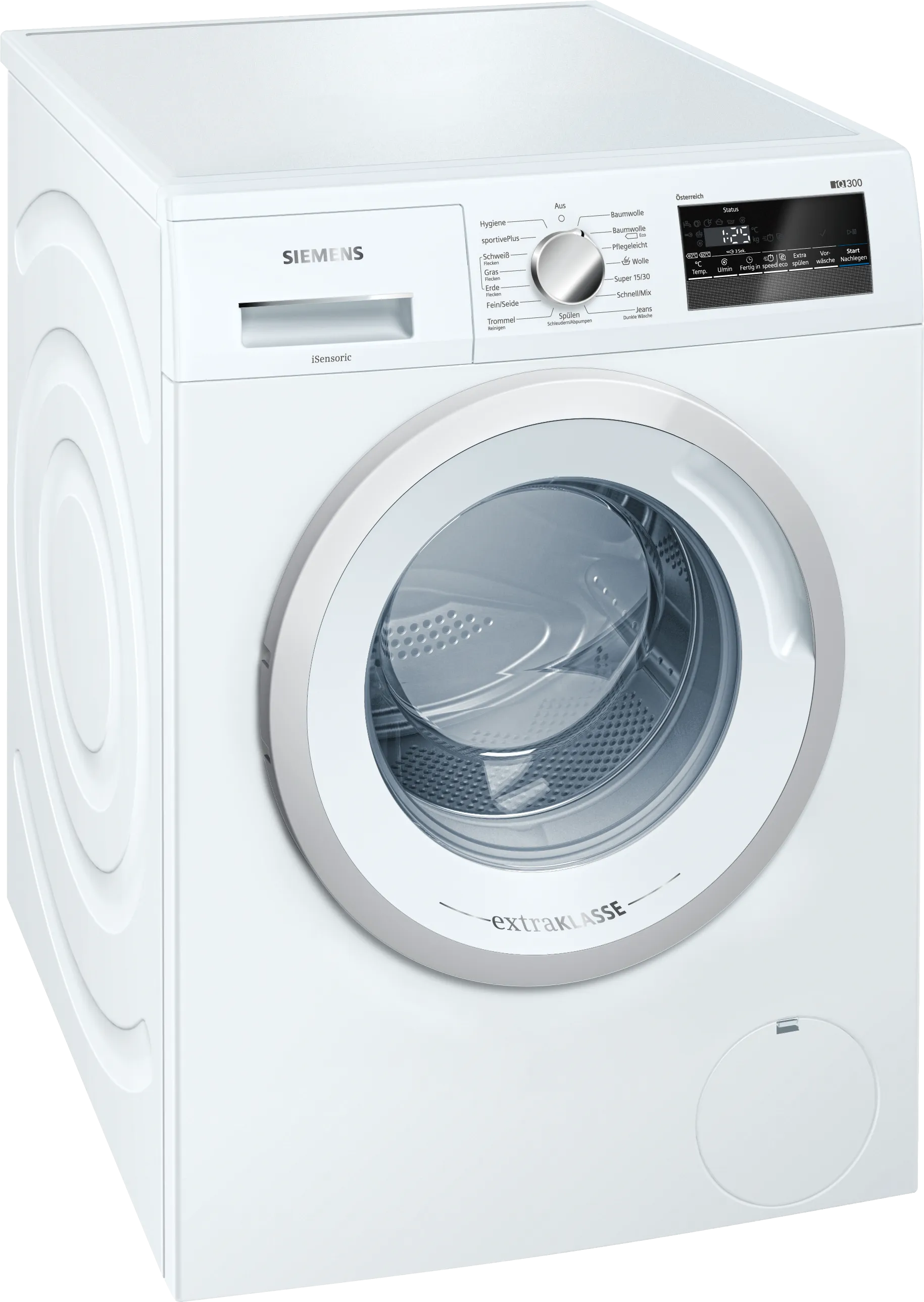 iQ300 washing machine, frontloader fullsize 8 kg 1400 rpm, White
