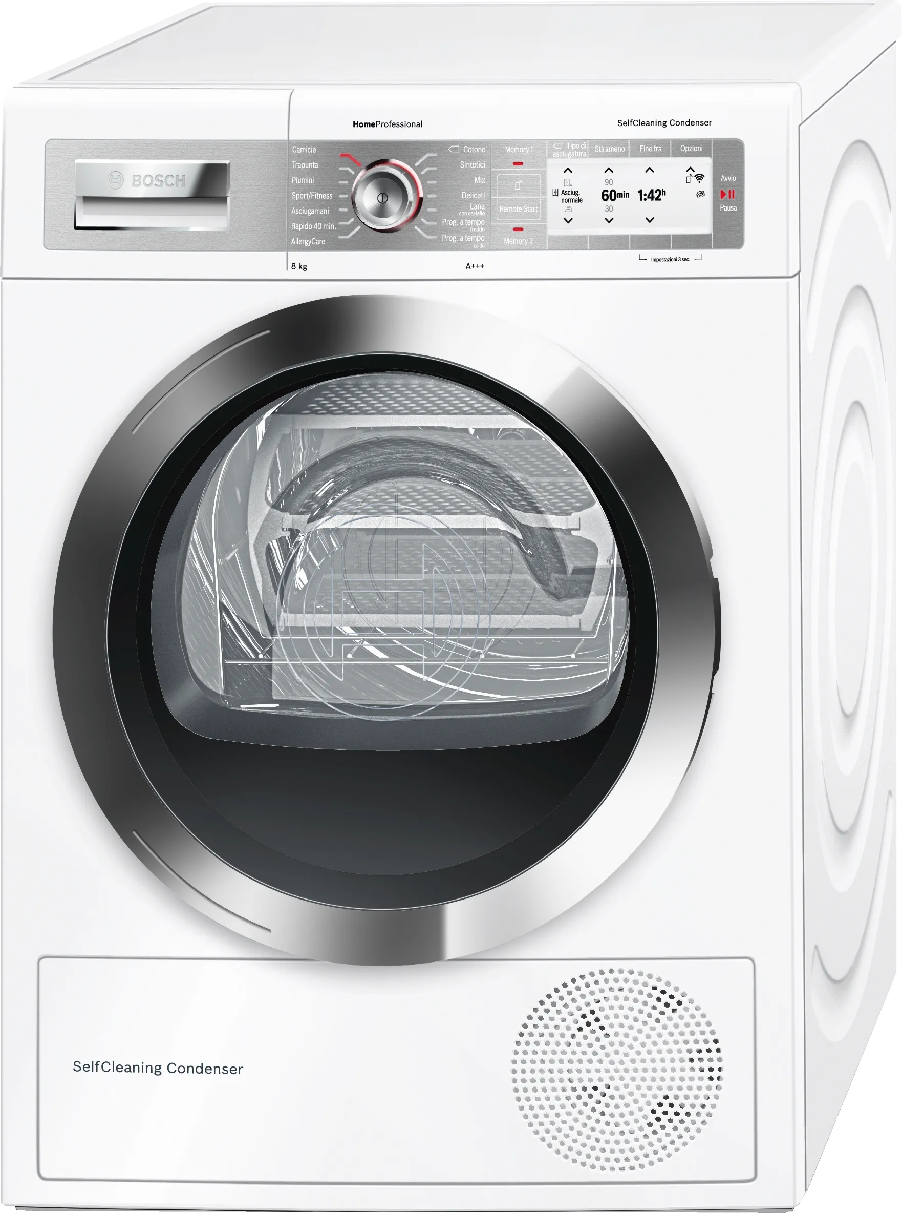 HomeProfessional heat pump dryer 8 kg White