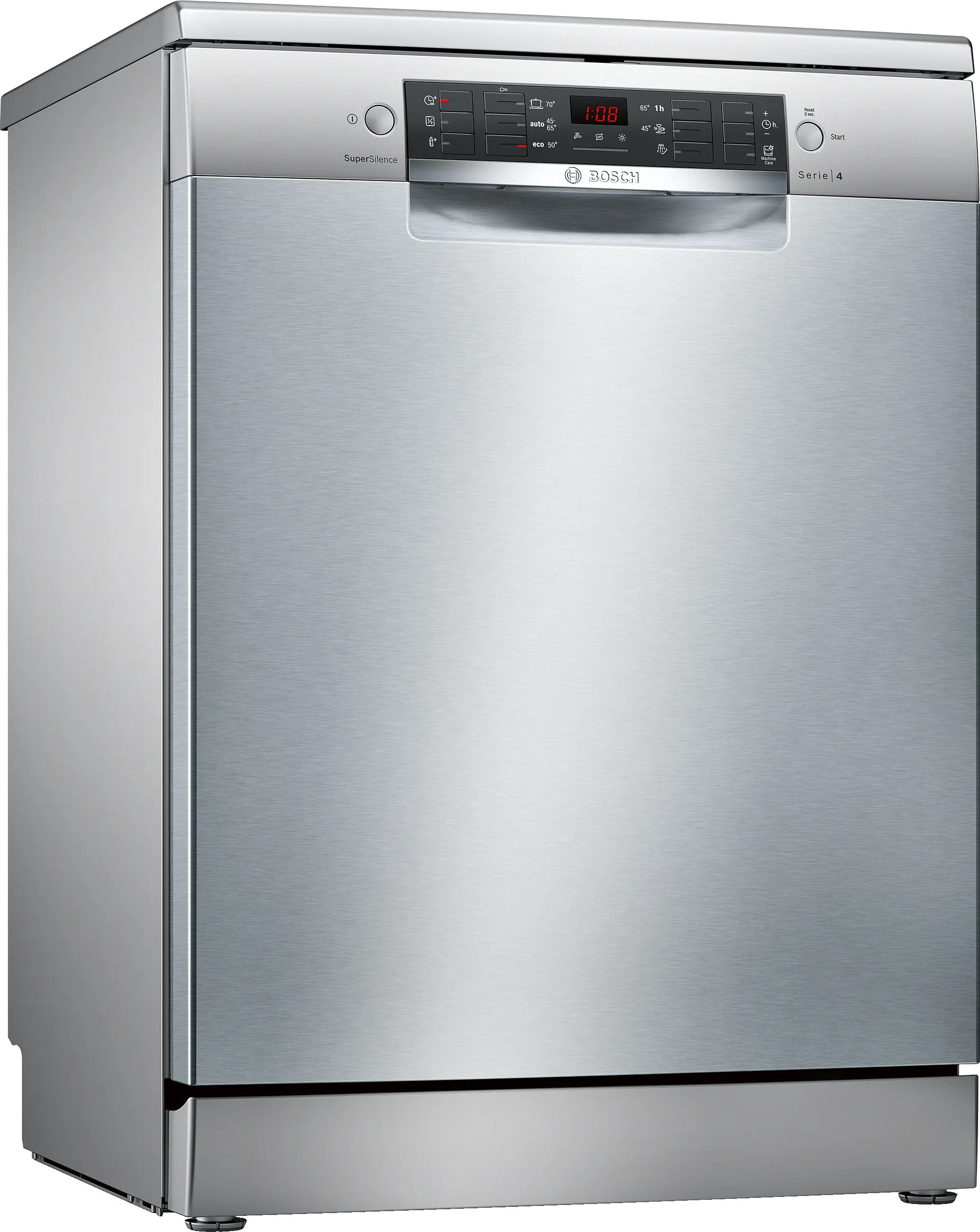 Series 4 free-standing dishwasher 60 cm silver inox 