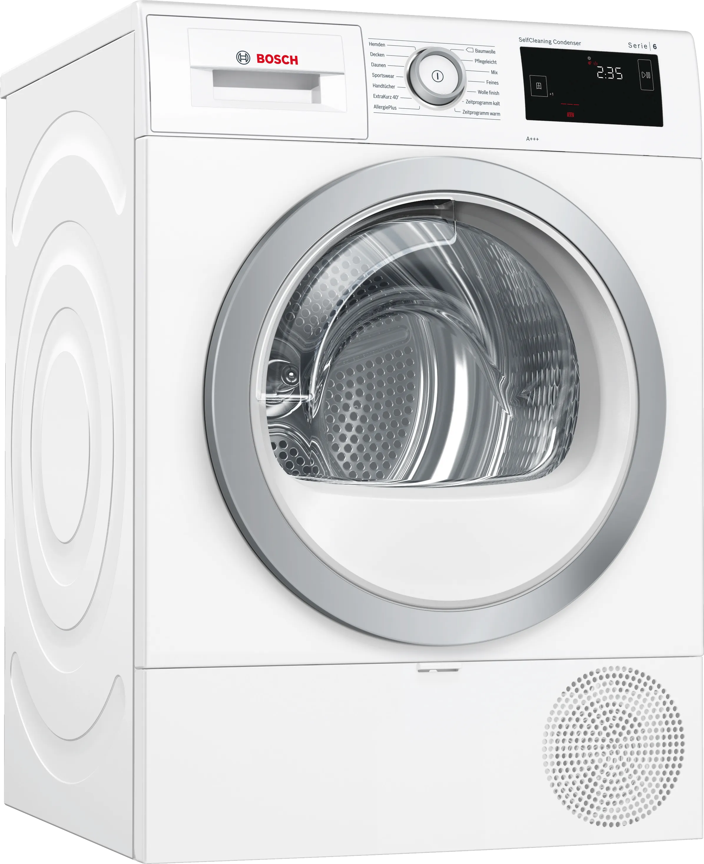 Series 6 heat pump dryer 8 kg White
