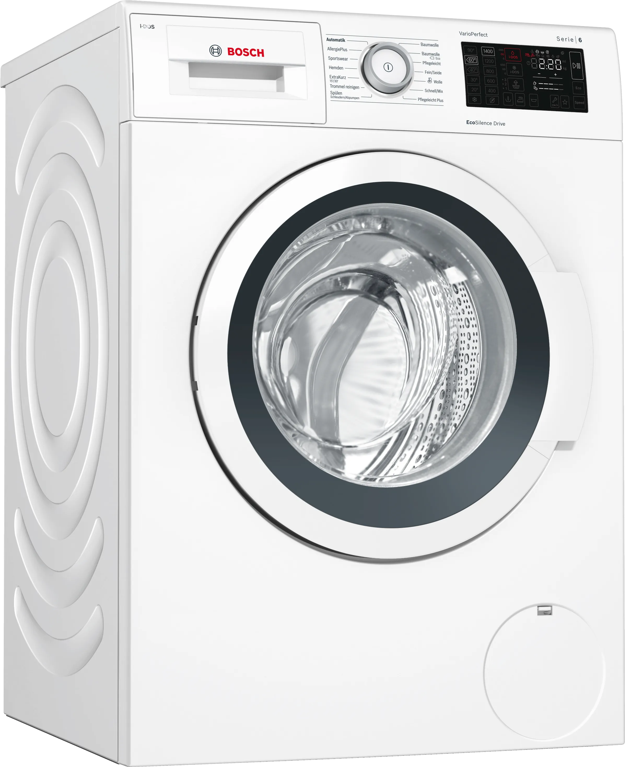 Series 6 washing machine, frontloader fullsize 8 kg 1400 rpm, White
