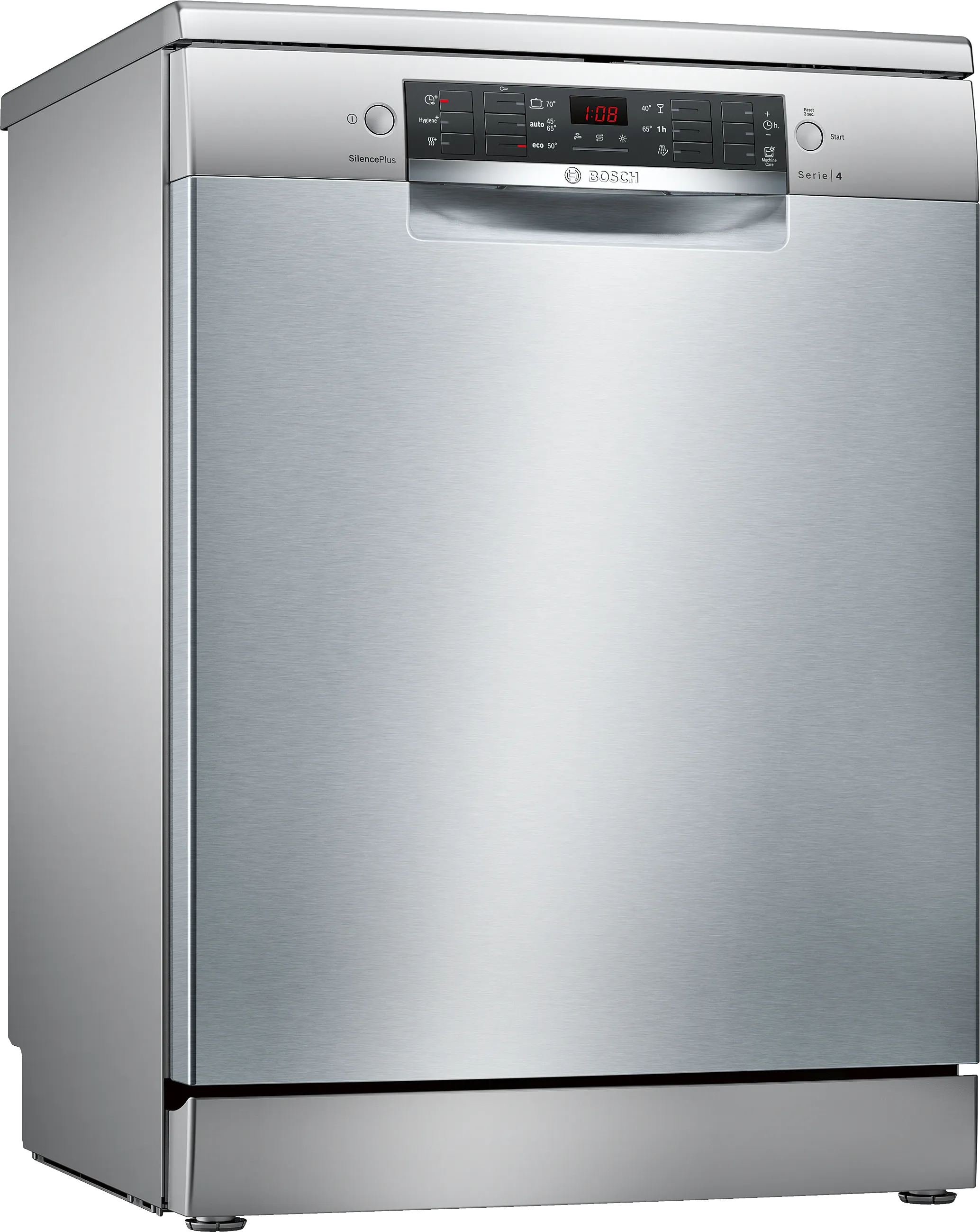 Serija 4 Samostojeća mašina za pranje sudova 60 cm Čelična mat obrada protiv otisaka prstiju 