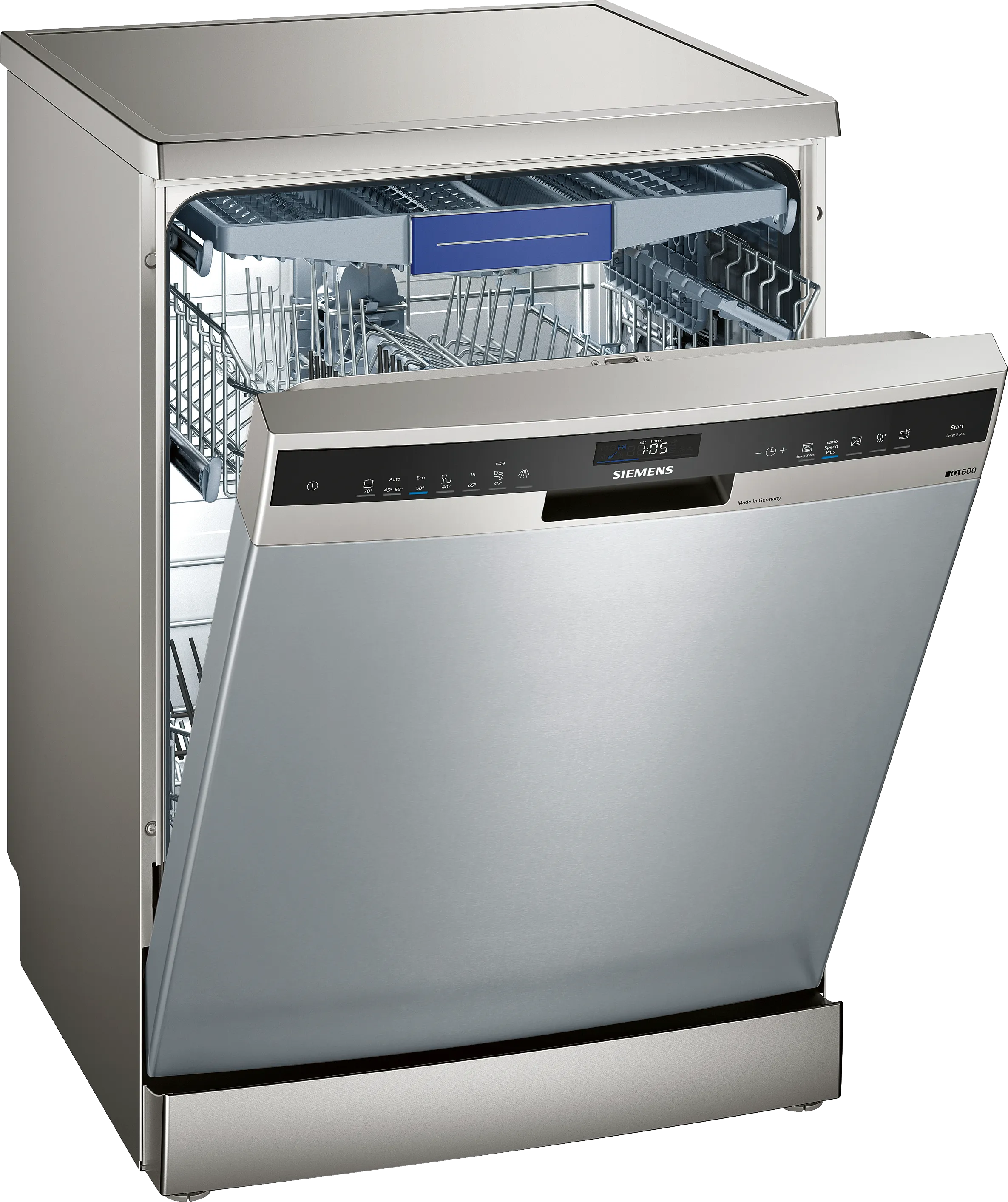 iQ500 מדיח כלים 60 cm דמוי נירוסטה – ללא סימני טביעות אצבע