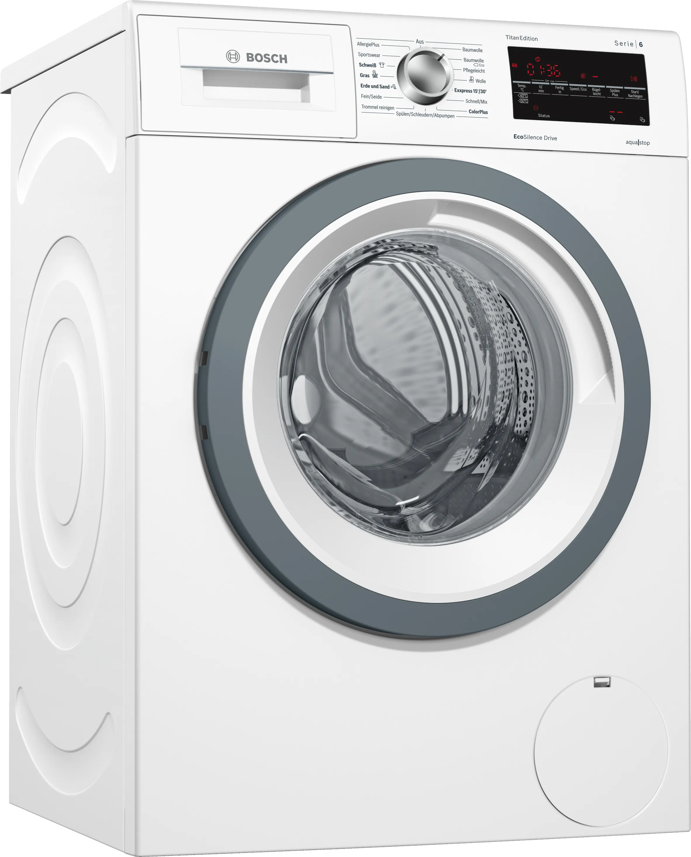 Series 6 washing machine, frontloader fullsize 8 kg 1400 rpm