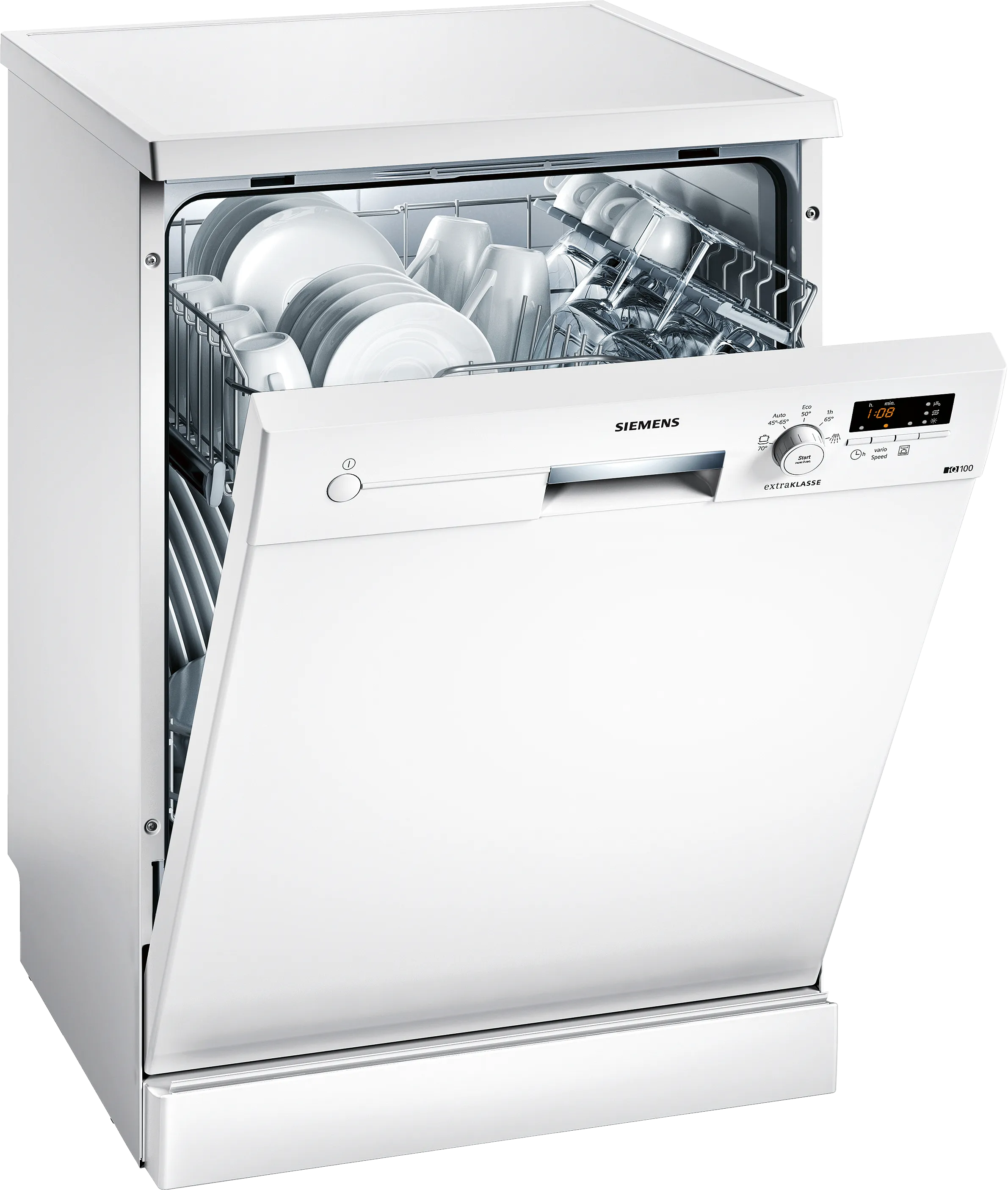 iQ100 free-standing dishwasher 60 cm White