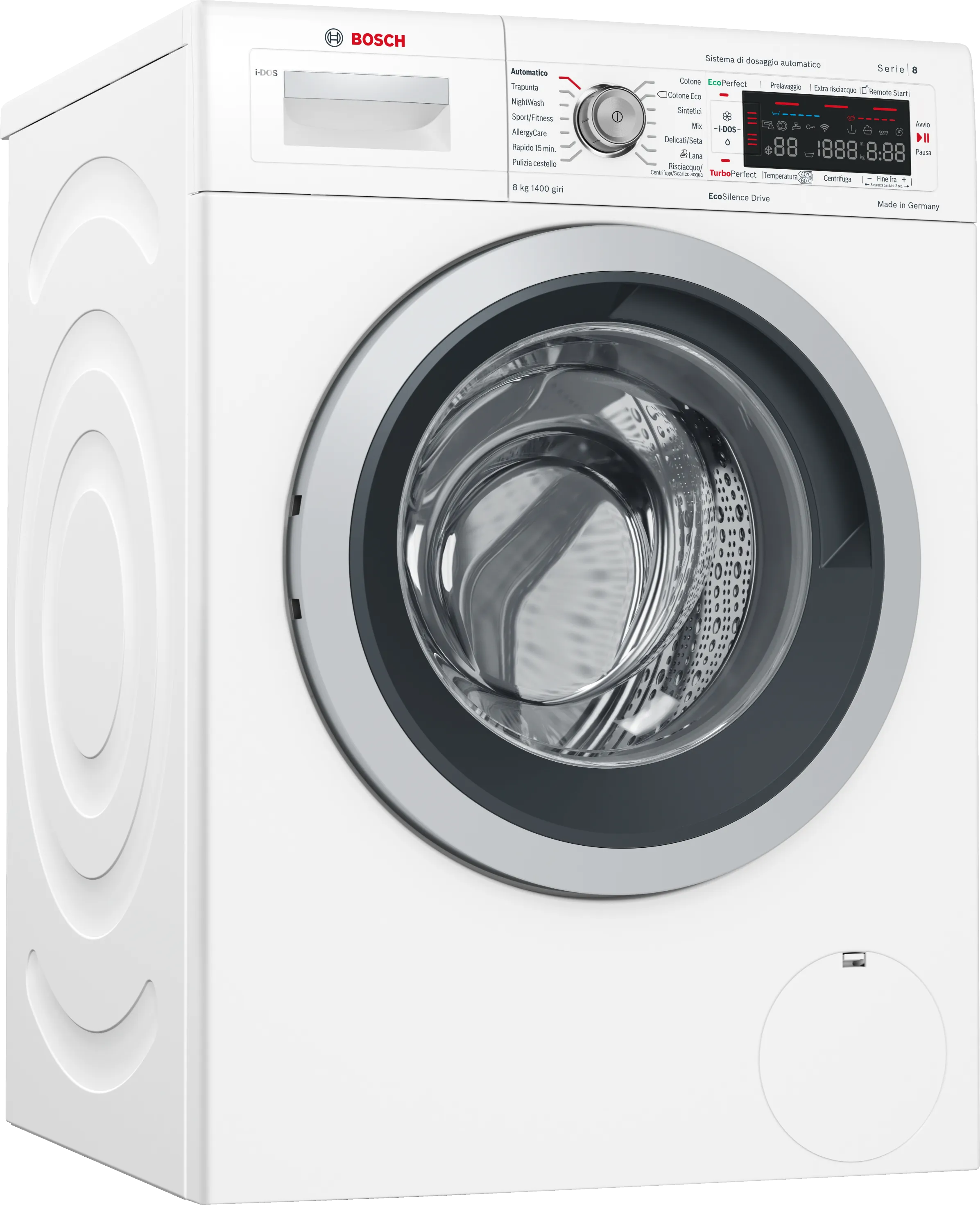 Serie | 8 Lavatrice a carica frontale 8 kg 1400 rpm, White