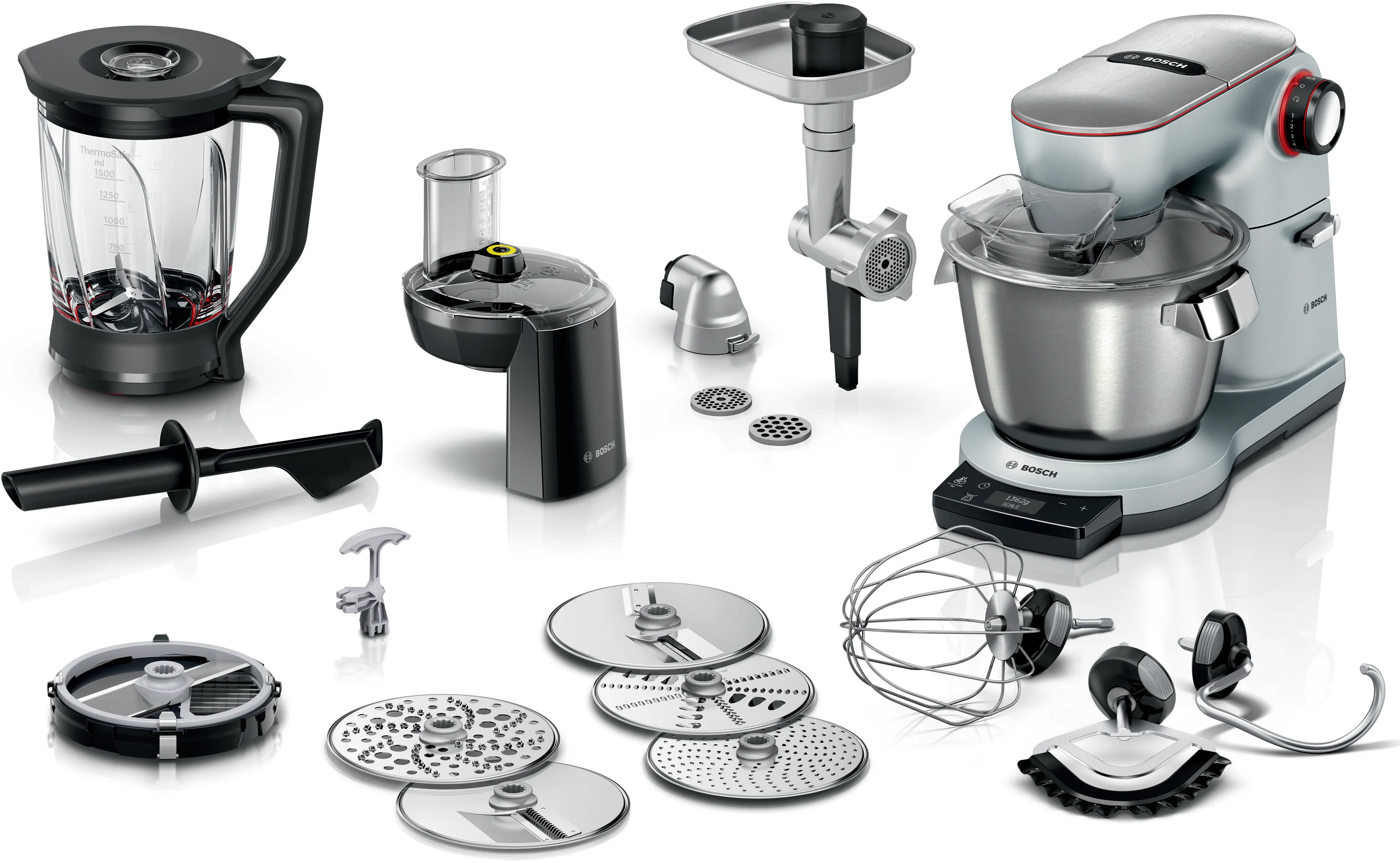 Serie 8 Kuchyňský robot s váhou OptiMUM 1600 W Stříbrná, černá 