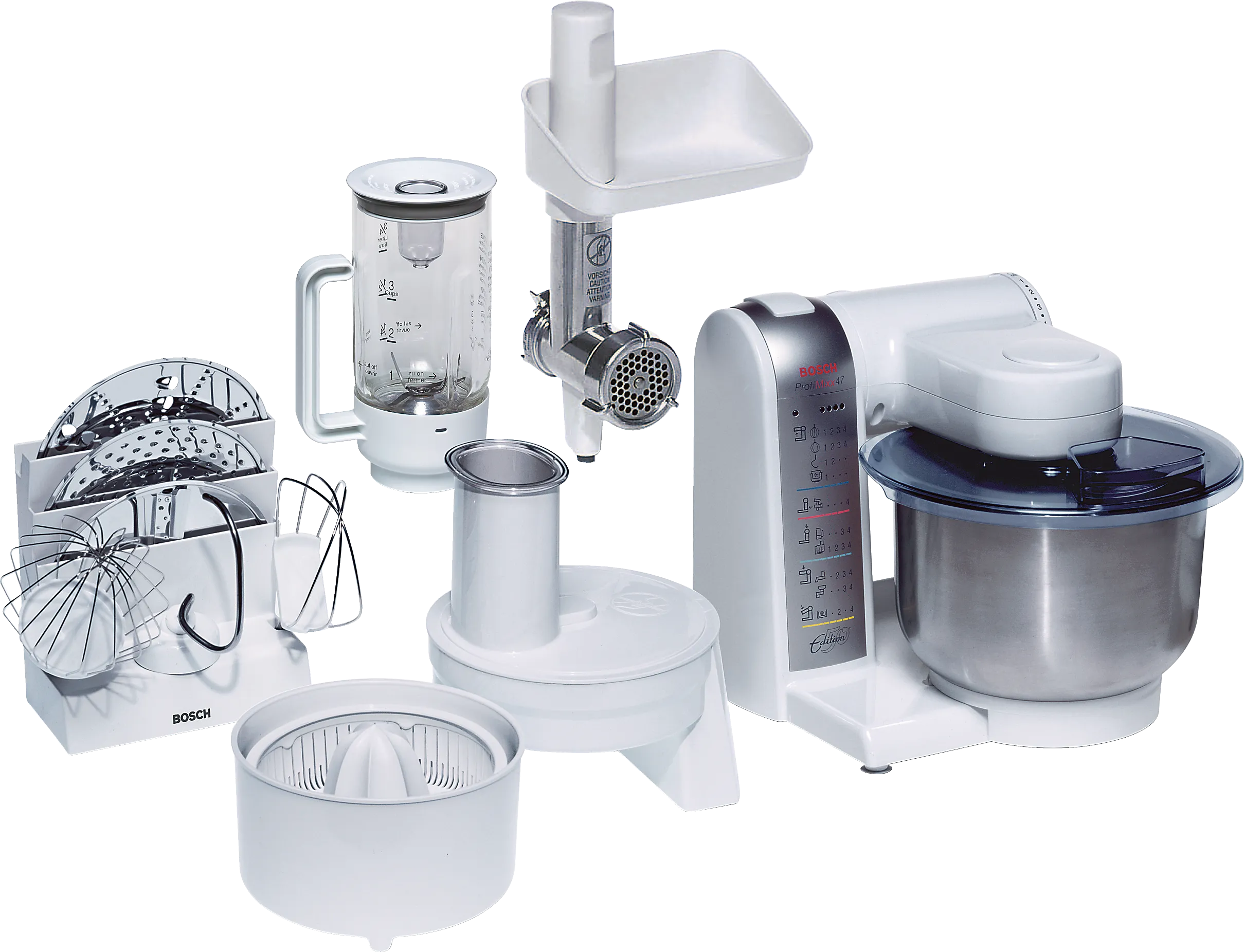  Kitchen machine 600 W White, Silver