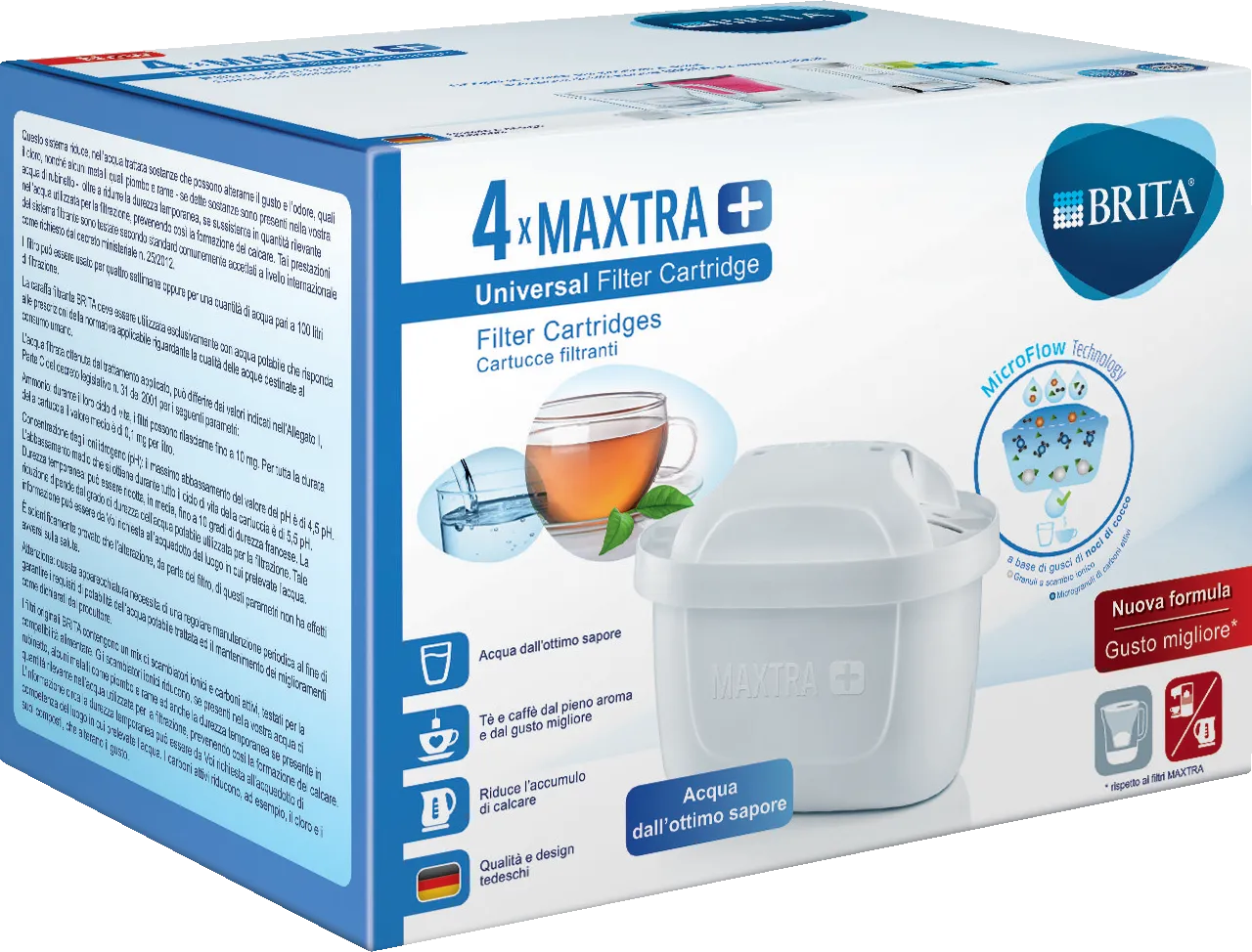 BRITA MAXTRA+ Water Filter Cartridges (4 pack) 