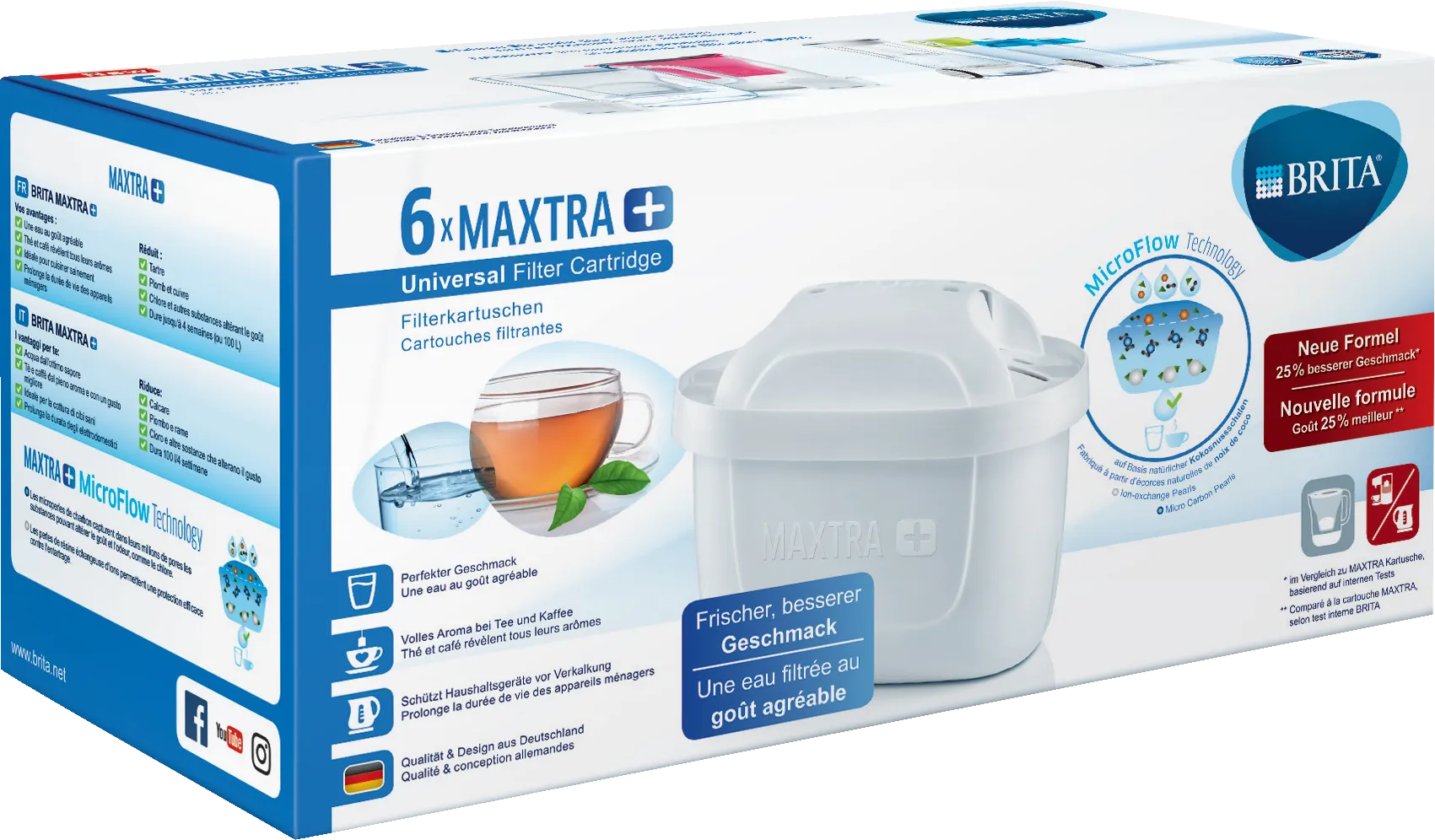 BRITA MAXTRA+ Water Filter Cartridges (6 pack) 