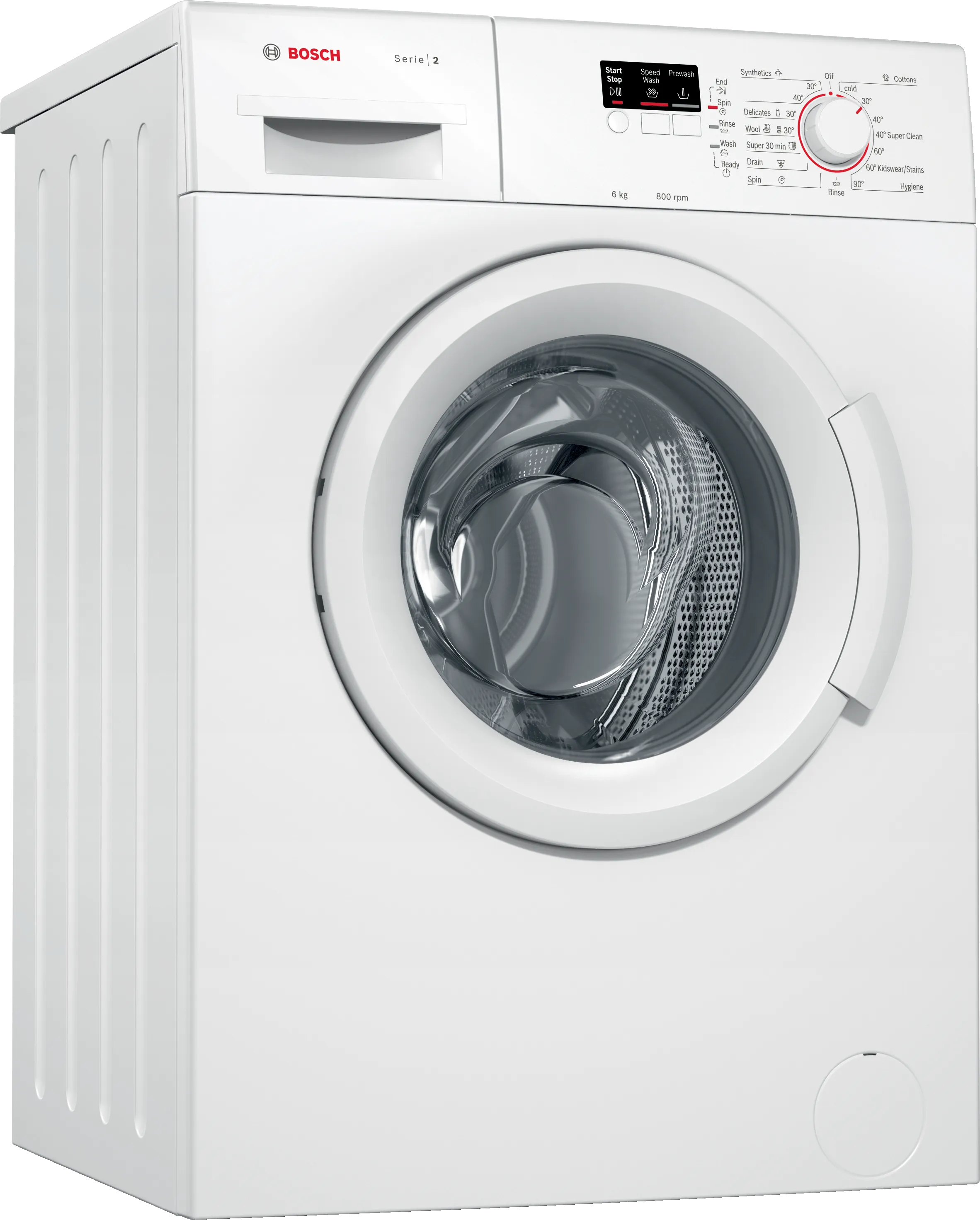 Series 2 washing machine, front loader 6 kg 800 rpm