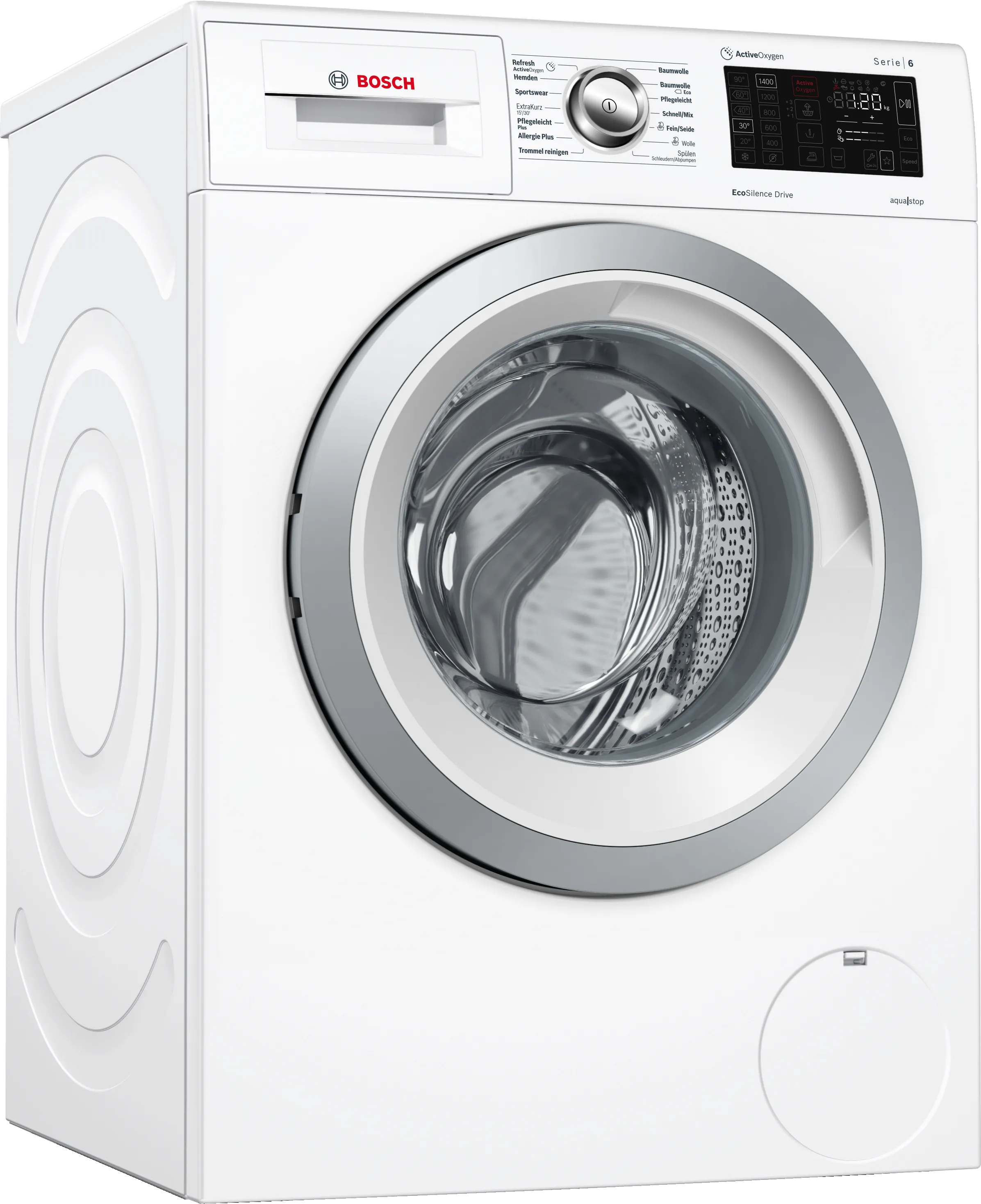 Series 6 washing machine, frontloader fullsize 8 kg 1400 rpm, White