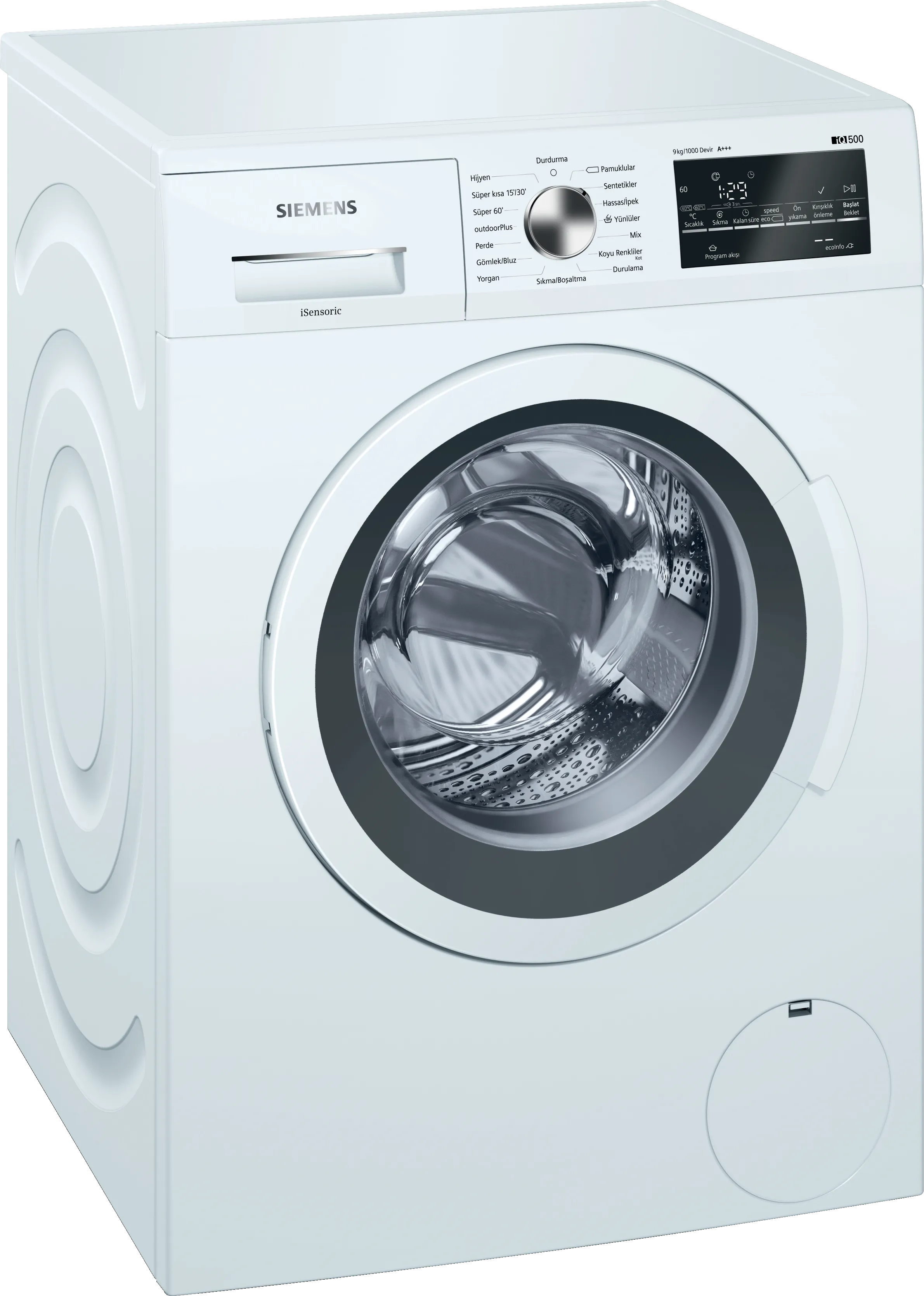 iQ500 Çamaşır Makinesi 9 kg maks. 1000 dev./dak.