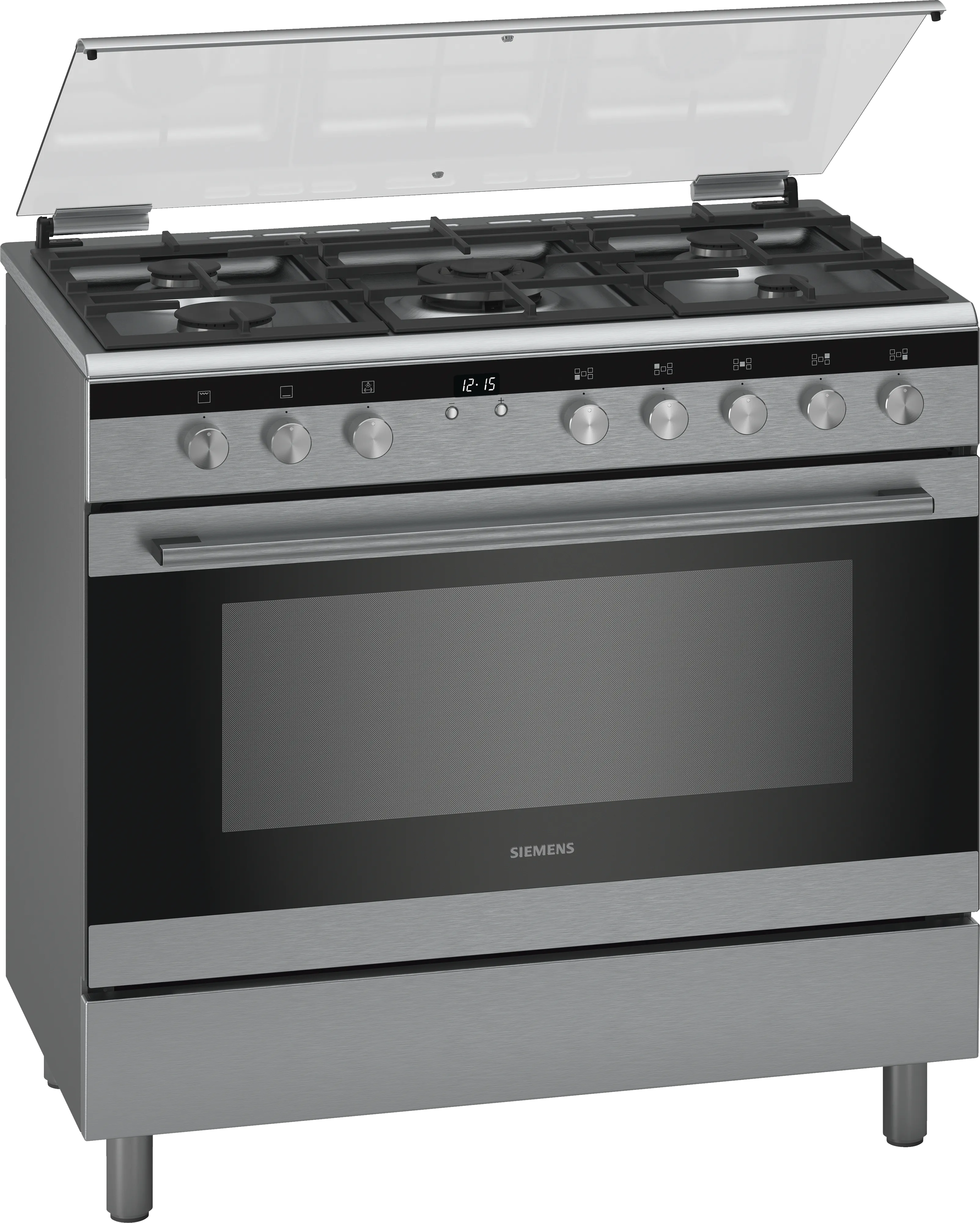 Gas range cooker Stainless steel 