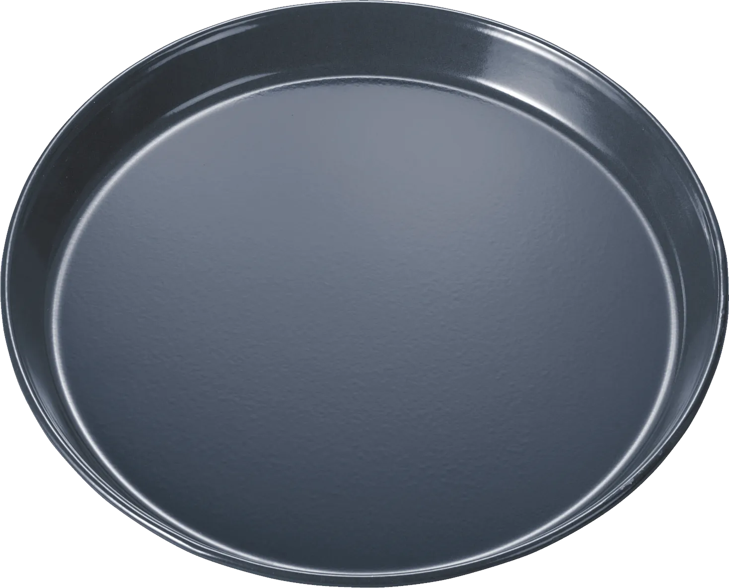 Pizza tray anthracite enamelled 