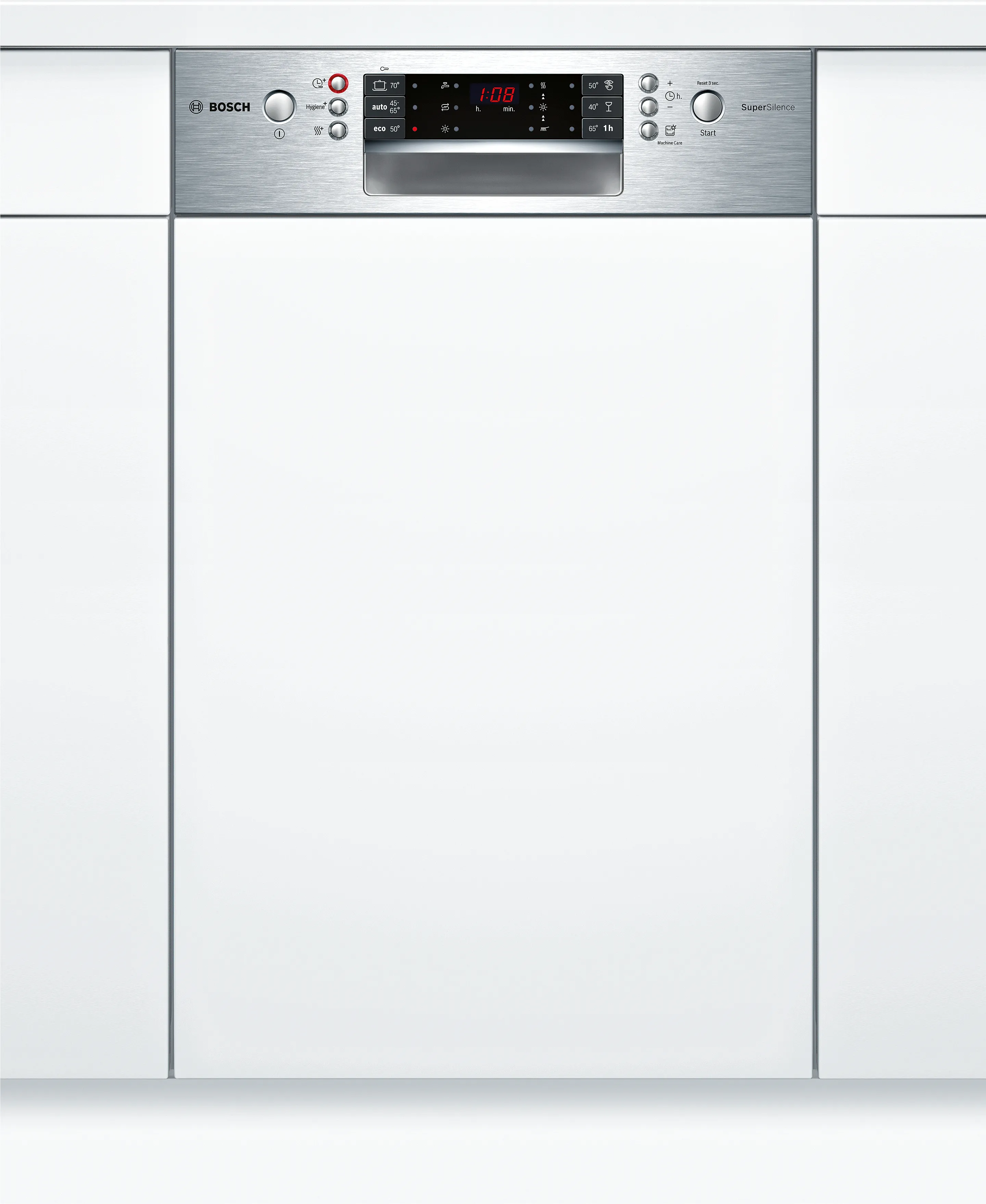 Series 6 semi-integrated dishwasher 45 cm Brushed steel