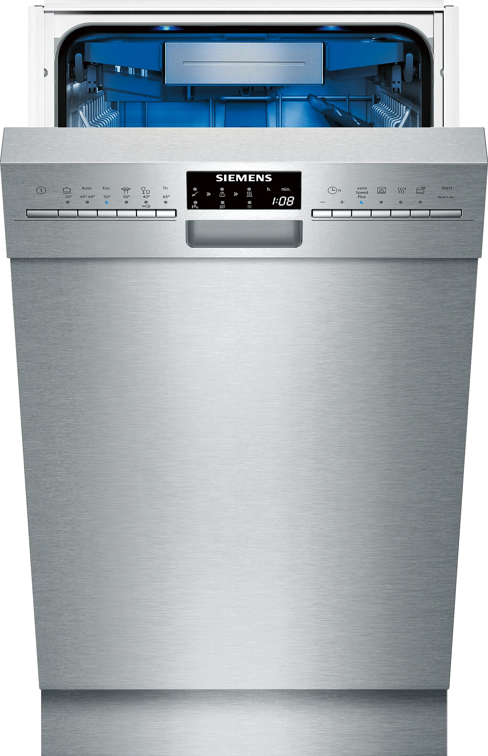 iQ500 built-under dishwasher 45 cm Brushed steel