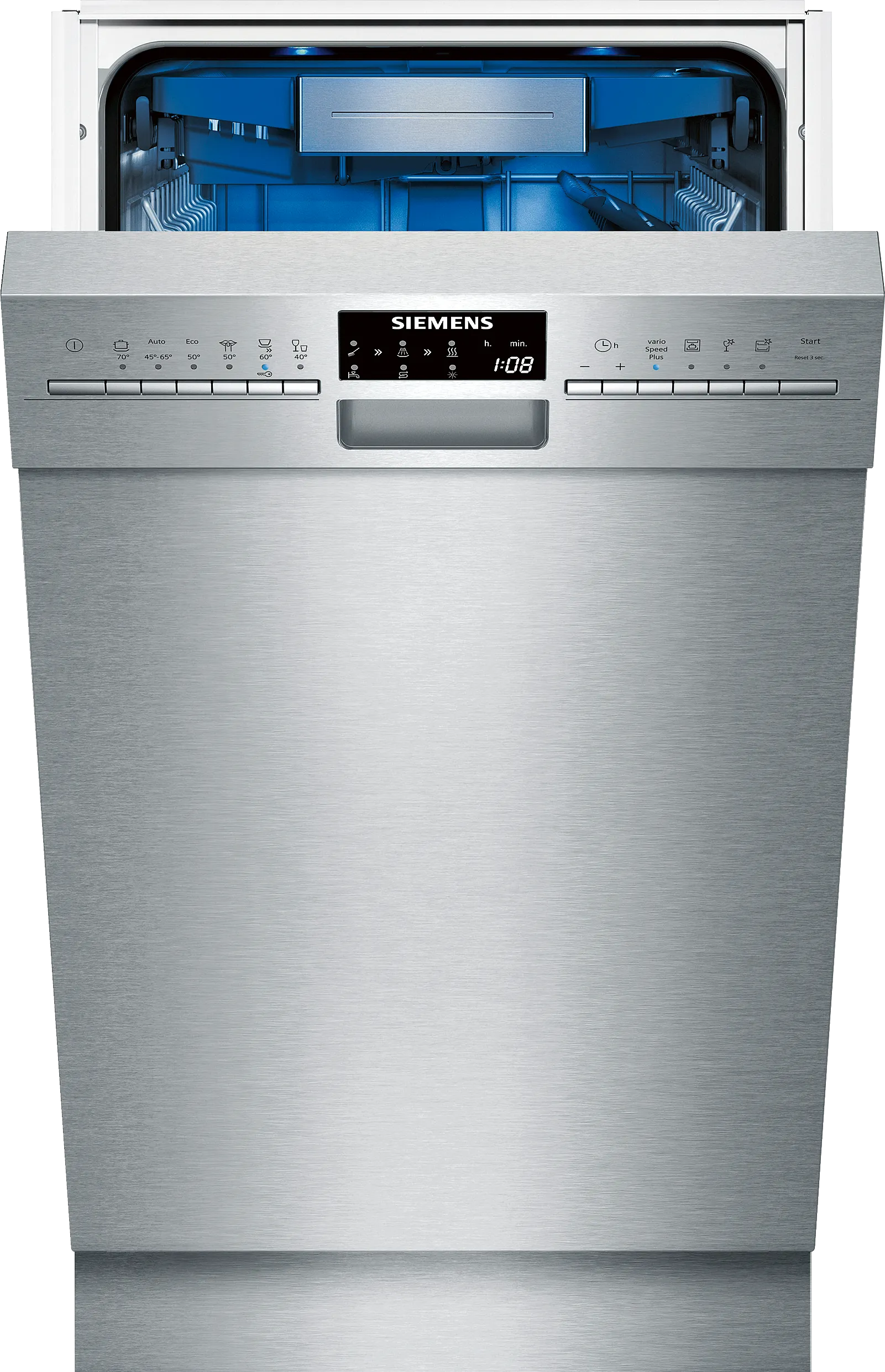 iQ500 built-under dishwasher 45 cm Brushed steel