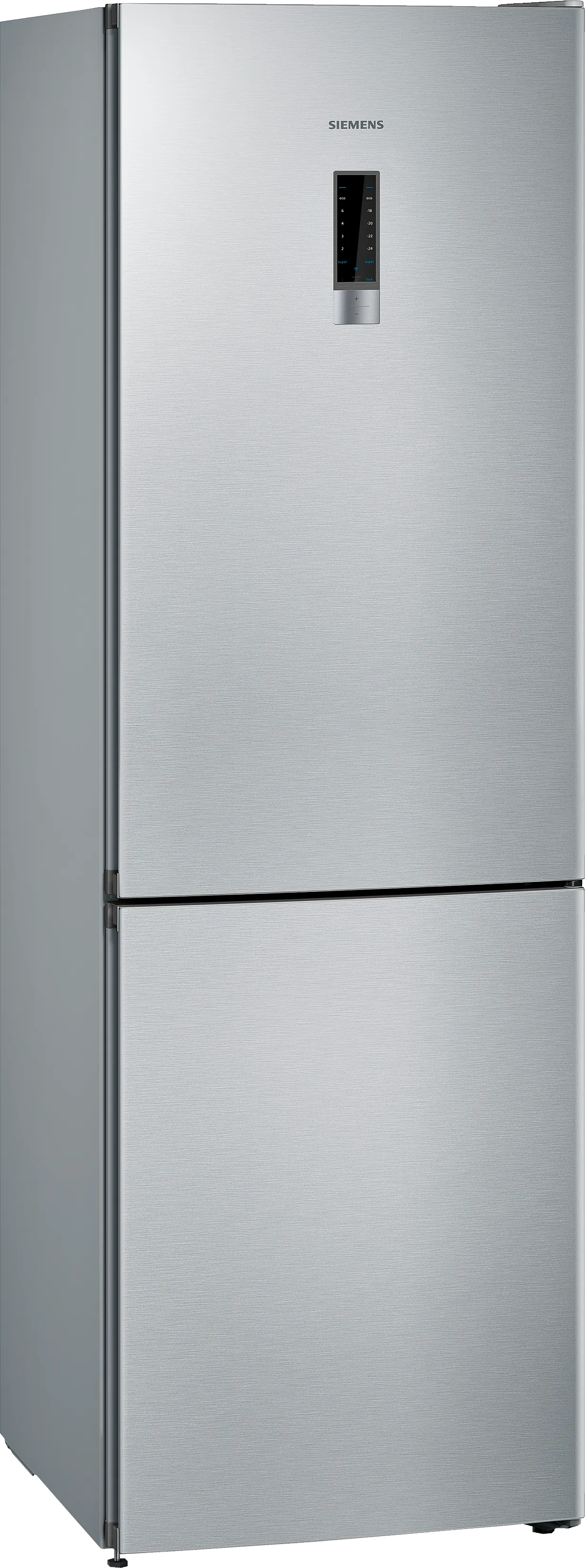 iQ300 free-standing fridge-freezer with freezer at bottom 203 x 60 cm Inox-easyclean 