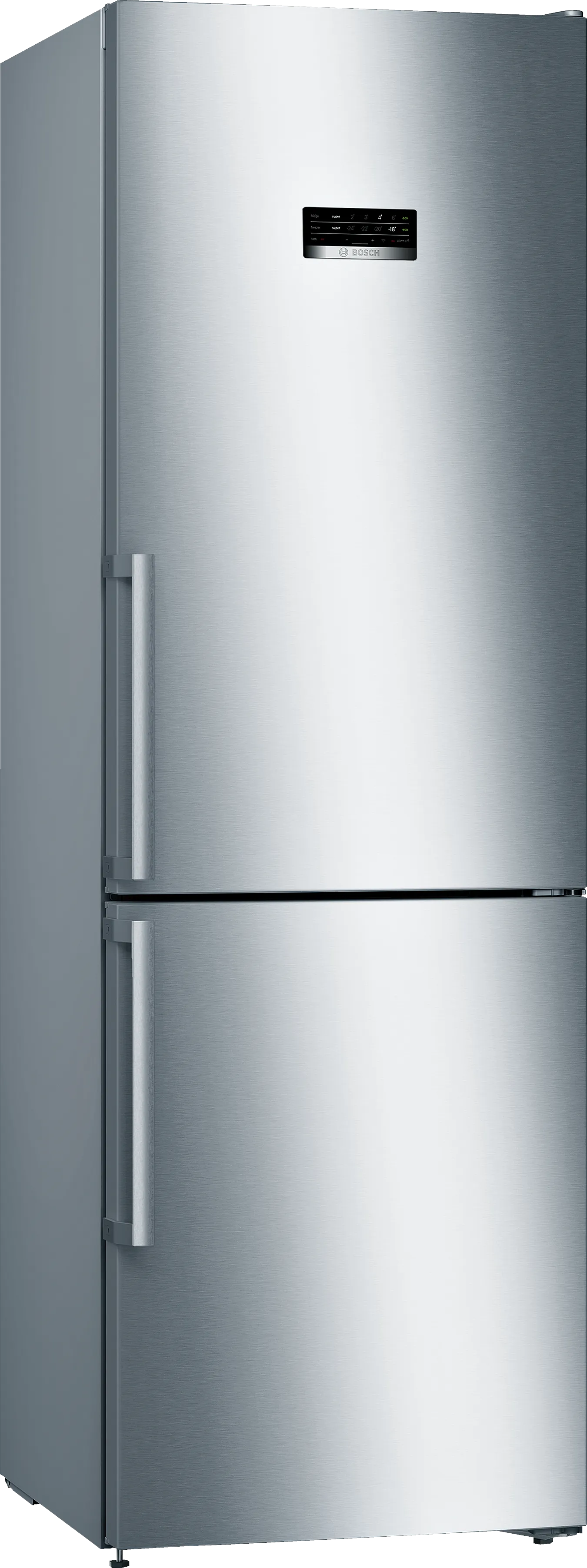 Series 4 Freestanding Fridge-freezer (Bottom freezer) 186 x 60 cm Brushed steel anti-fingerprint 