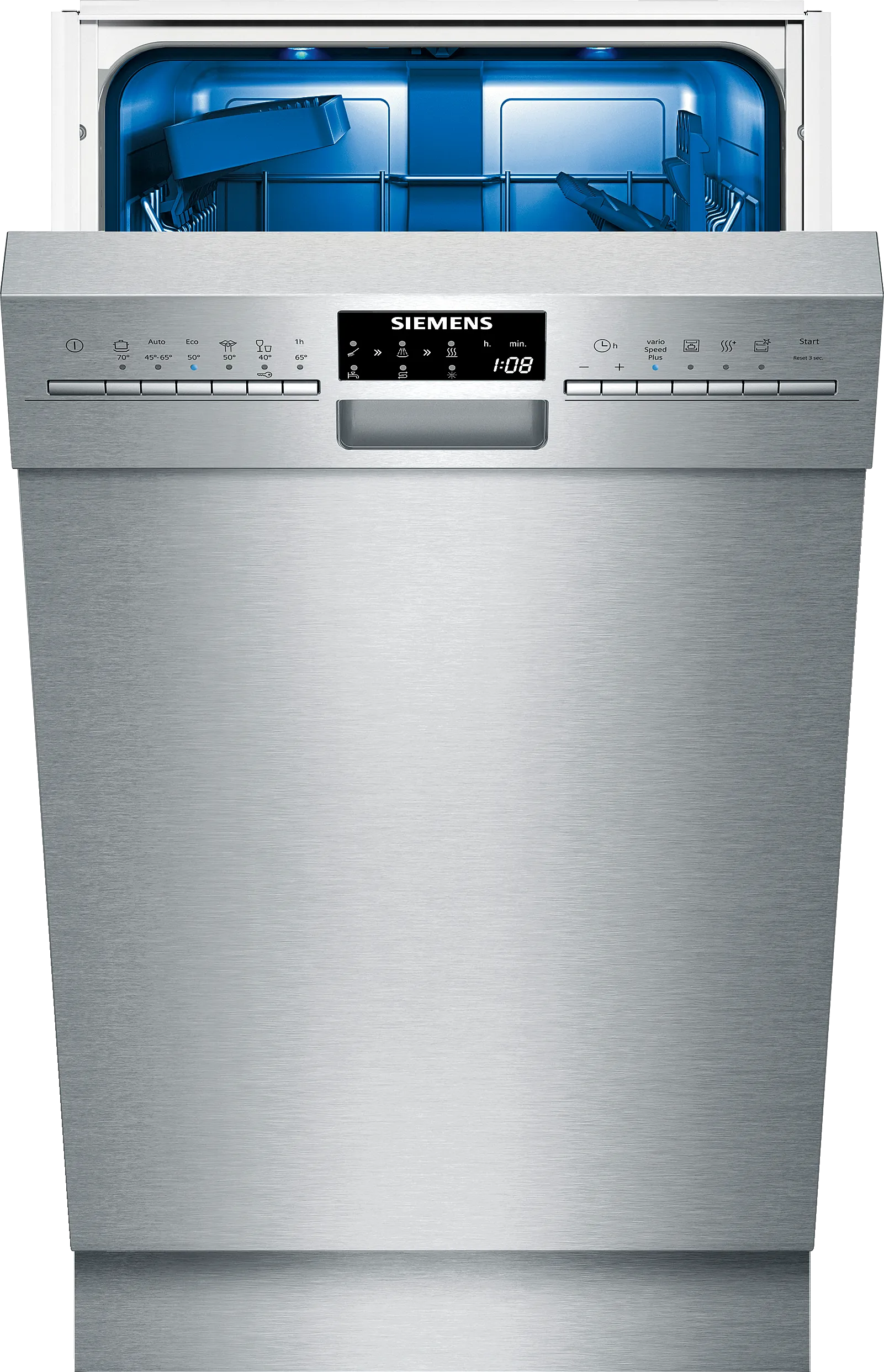 iQ500 built-under dishwasher 45 cm Brushed steel